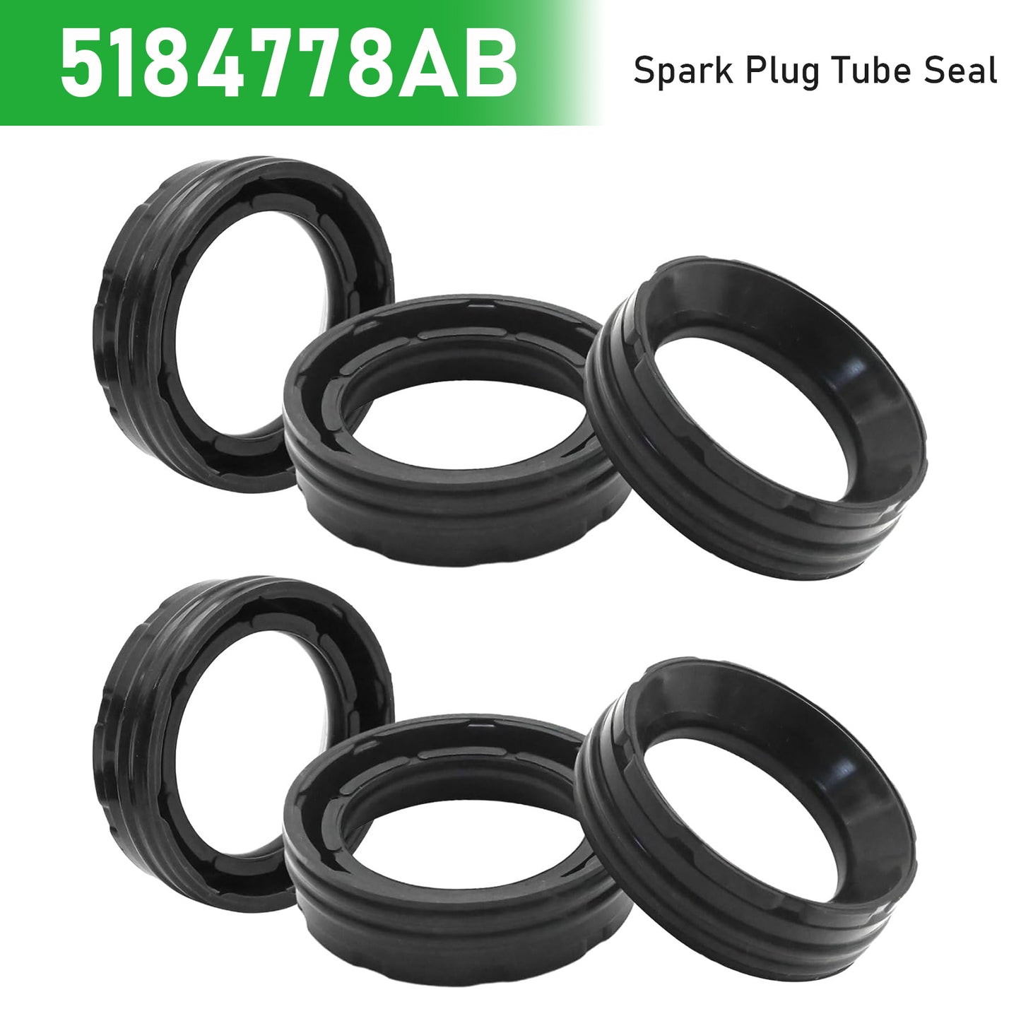 2012-2024 Ram 1500 5184778AB 6Pcs Spark Plug Tube Seal