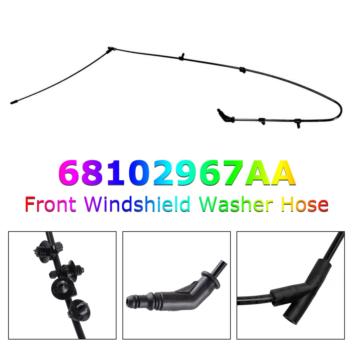 2014-2018 Jeep Cherokee 68102967AA Front Windshield Washer Hose Pipe