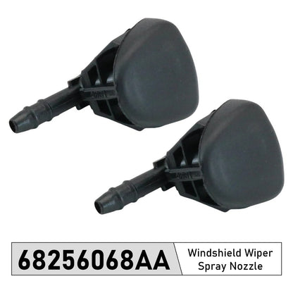 2 Pcs Windshield Wiper Spray Nozzle 2015-2020 Jeep Renegade 68256068AA