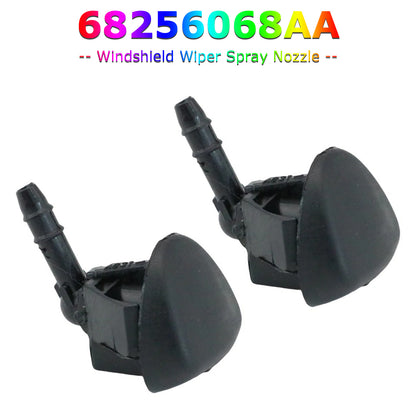 2 Pcs Windshield Wiper Spray Nozzle 2015-2020 Jeep Renegade 68256068AA