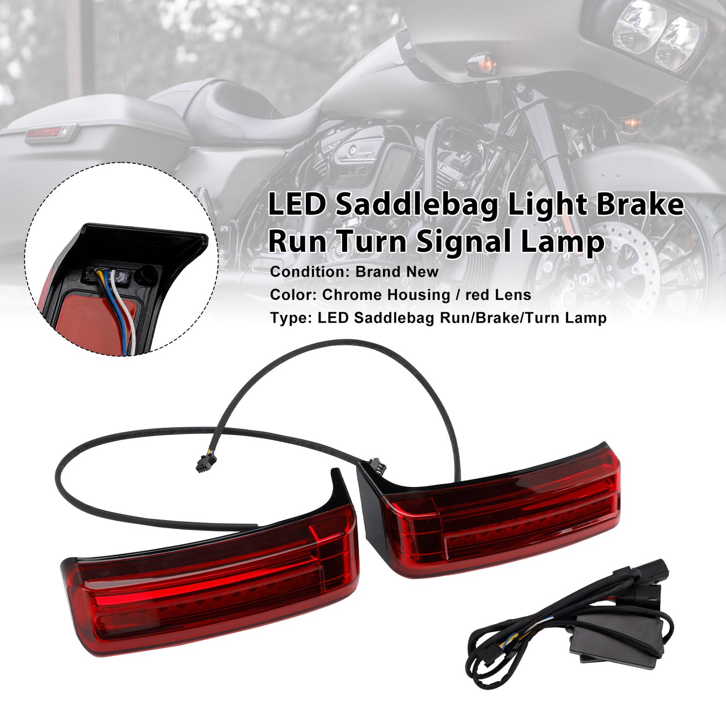 2014-2023 Street Glide Special FLHXS Saddlebag Light Brake Run Turn Signal Lamp