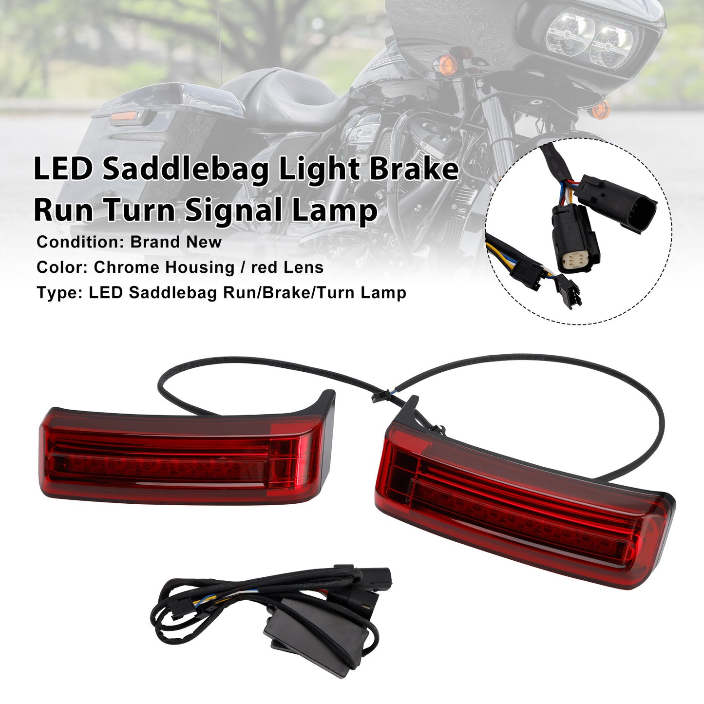 2014-2023 Street Glide Special FLHXS Saddlebag Light Brake Run Turn Signal Lamp
