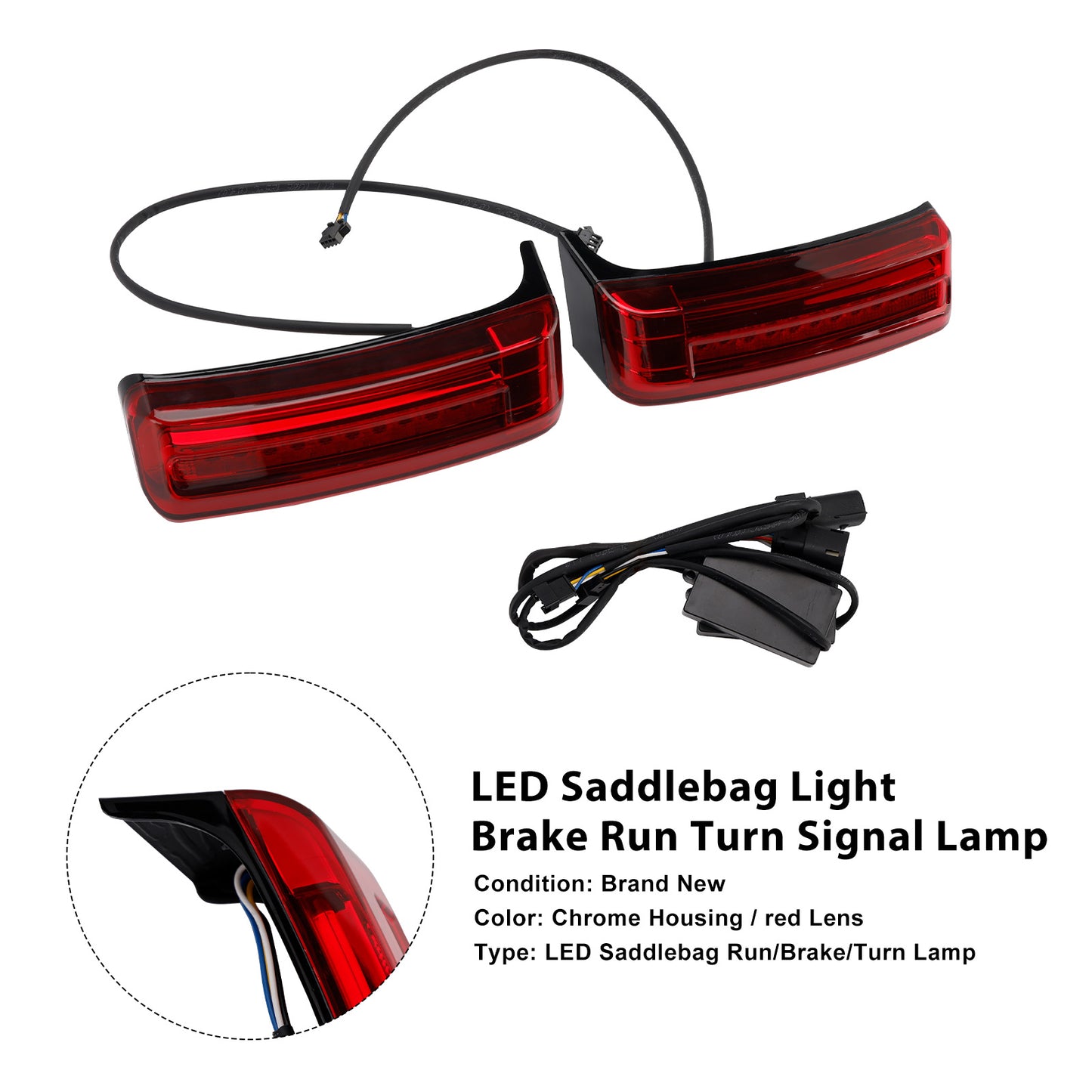 2014-2023 Street Glide Special FLHXS Saddlebag Light Brake Run Turn Signal Lamp