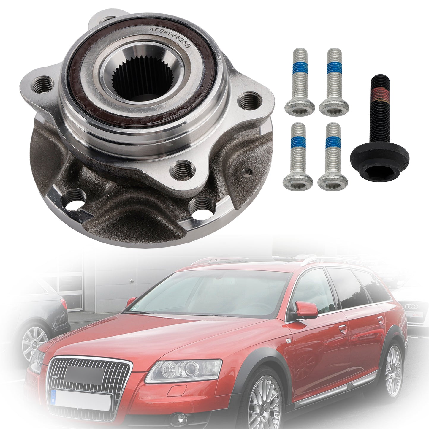 2008-2012 Audi R8 2008-2012 All Engine Front or Rear 4D0407613E Wheel Hub Bearing Assembly