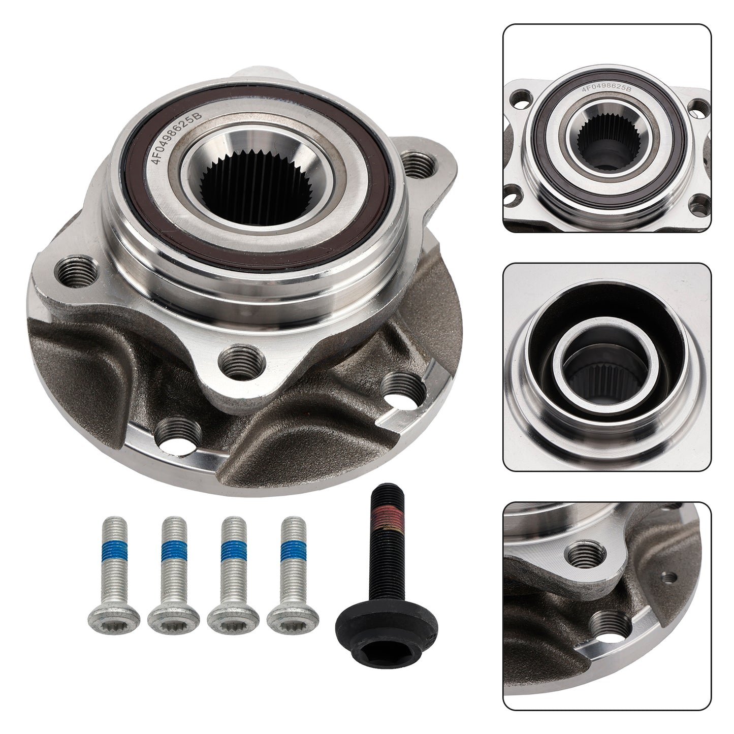 2008-2012 Audi R8 2008-2012 All Engine Front or Rear 4D0407613E Wheel Hub Bearing Assembly