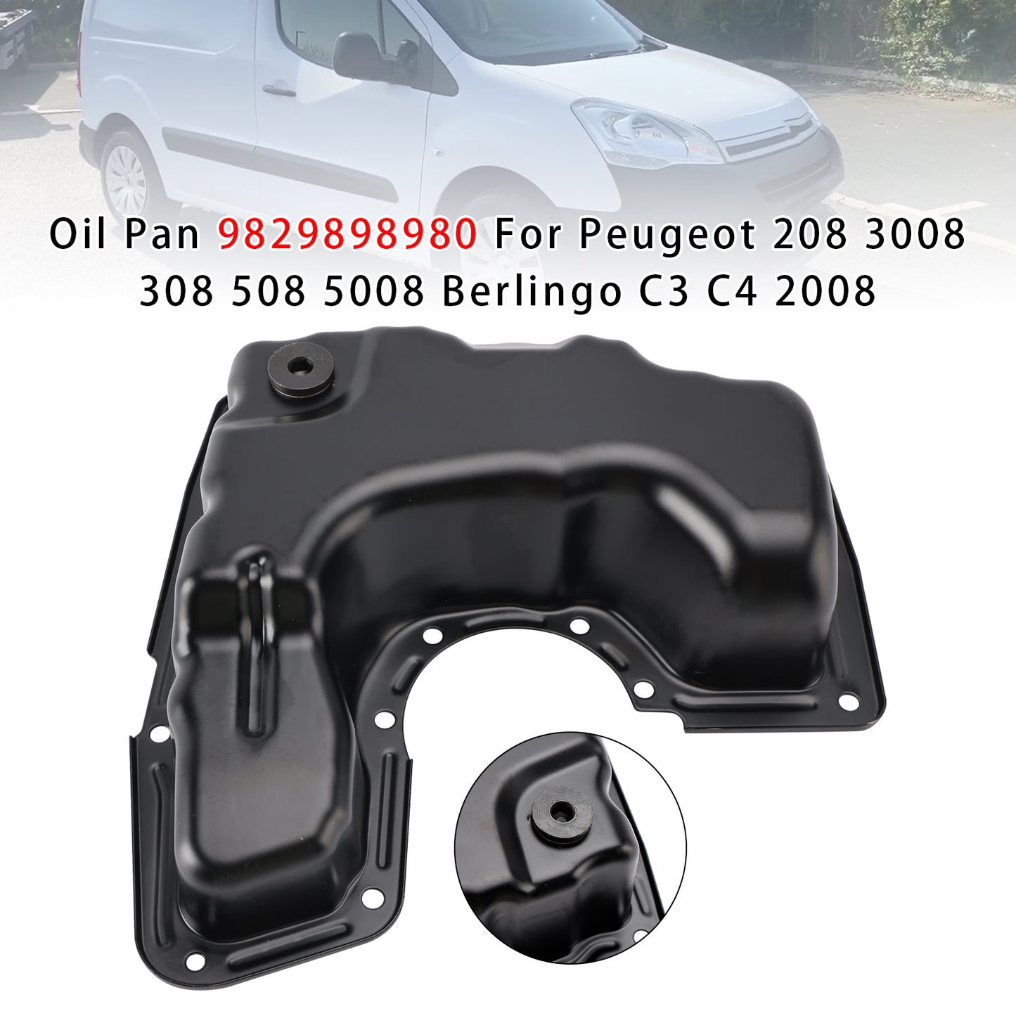 2014-17 Citroen C4 Mk2 9829898980 Oil Pan