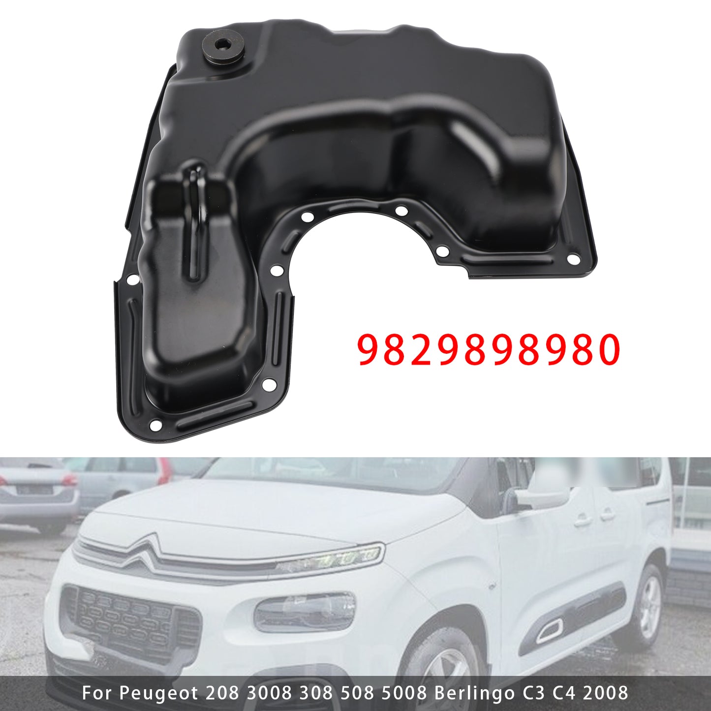 2014-17 Citroen C4 Mk2 9829898980 Oil Pan