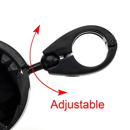 ATV UTV Bike Motorcycle Scooter Golf Cart with 22-27mm Bar Cup Bracket Holder Bottle Cargo Carrier Black Universal