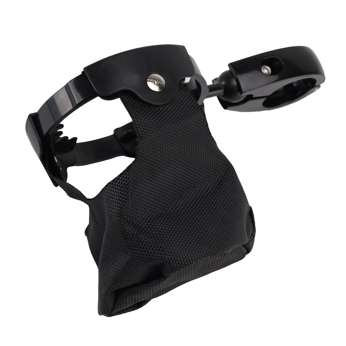 ATV UTV Bike Motorcycle Scooter Golf Cart with 22-27mm Bar Cup Bracket Holder Bottle Cargo Carrier Black Universal