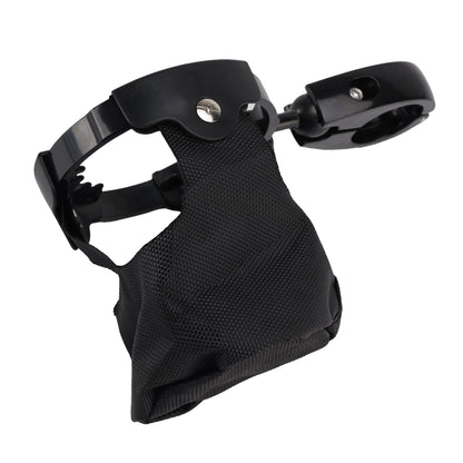 ATV UTV Bike Motorcycle Scooter Golf Cart with 22-27mm Bar Cup Bracket Holder Bottle Cargo Carrier Black Universal