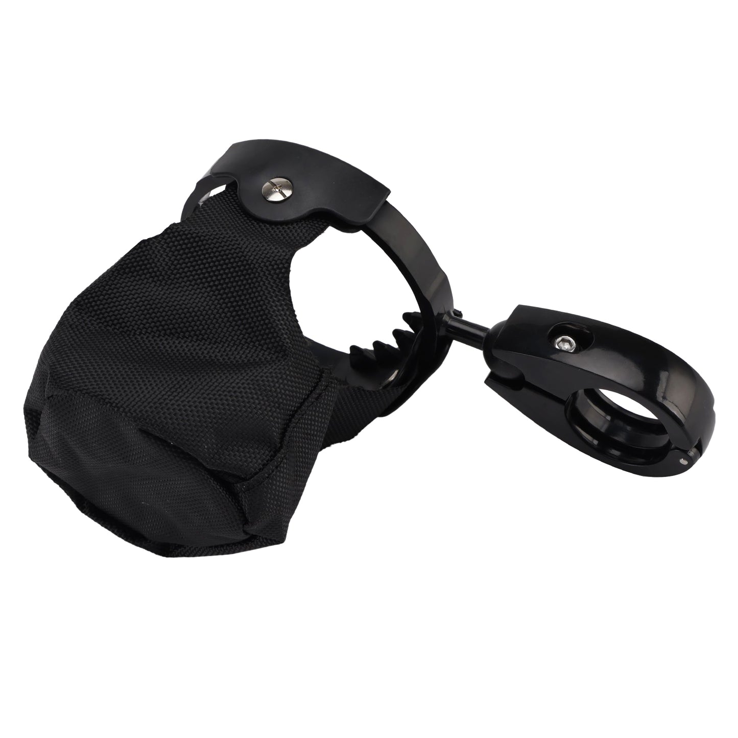 ATV UTV Bike Motorcycle Scooter Golf Cart with 22-27mm Bar Cup Bracket Holder Bottle Cargo Carrier Black Universal