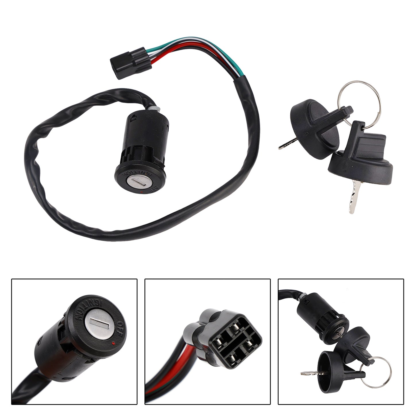 04-09 Er 2006-2009/2012-2014 Honda Trx450R 35100-Hp1-003 Ignition Key Switch