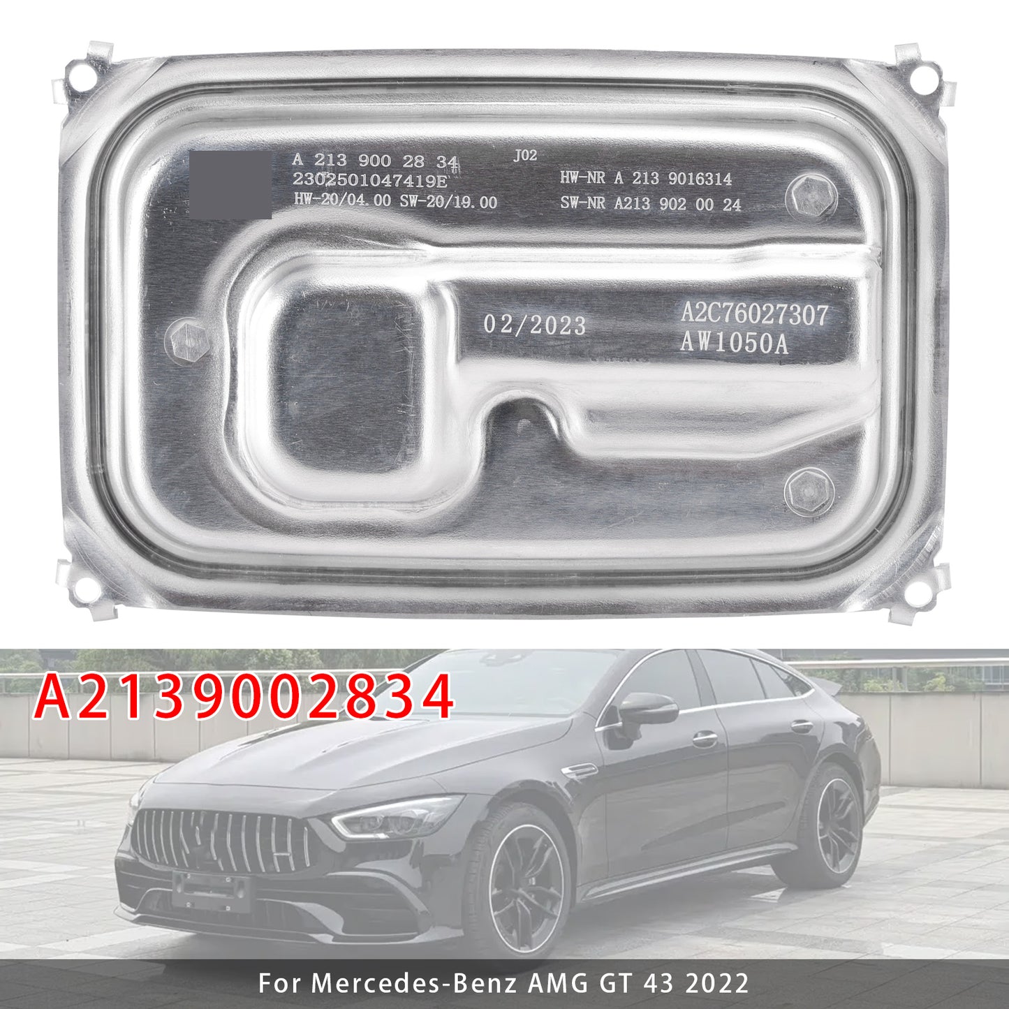 2022 Mercedes-Benz AMG GT 43 A2139002834 LED Headlight Control Module