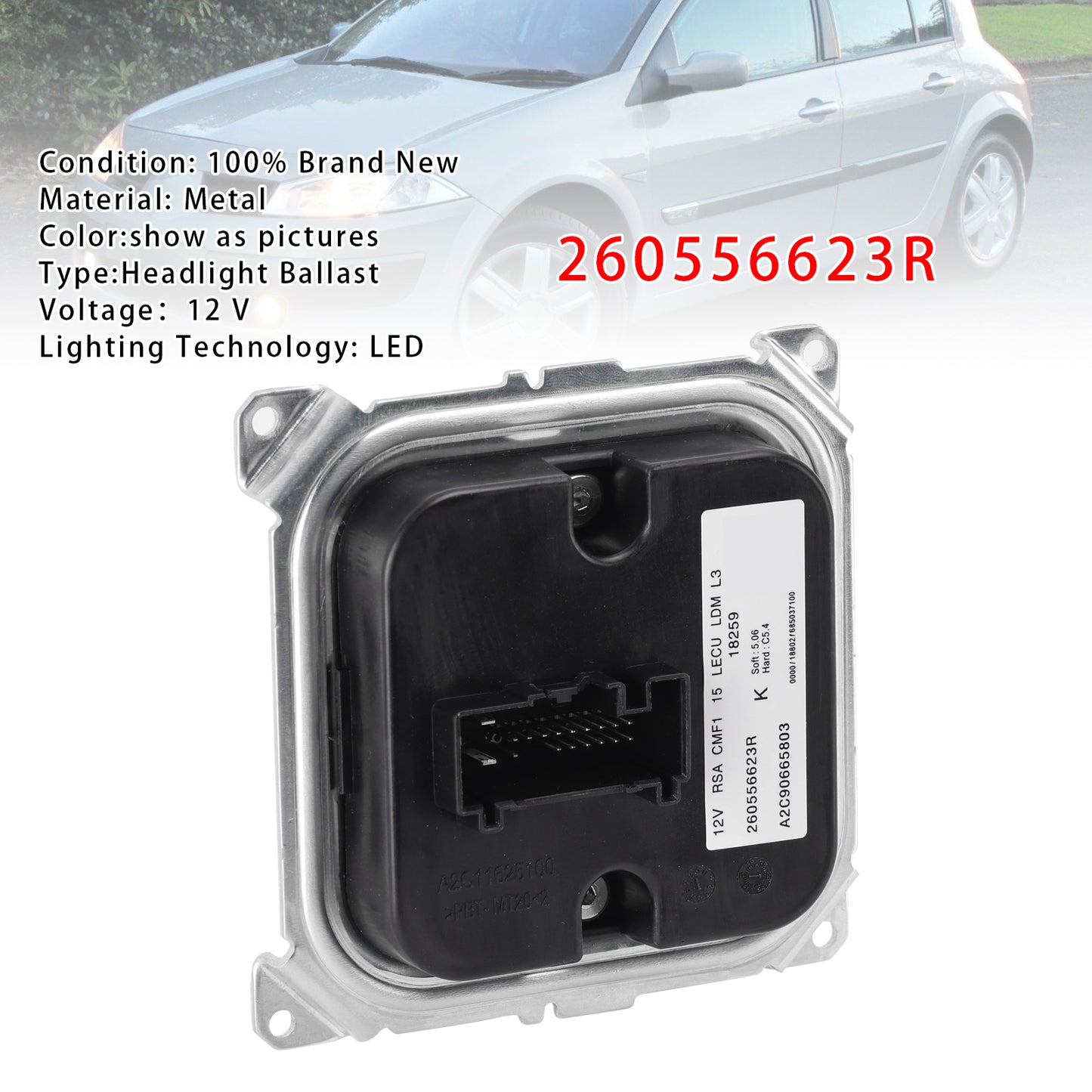 Headlight Ballast Renault Nissan Clio Megan 260556623R