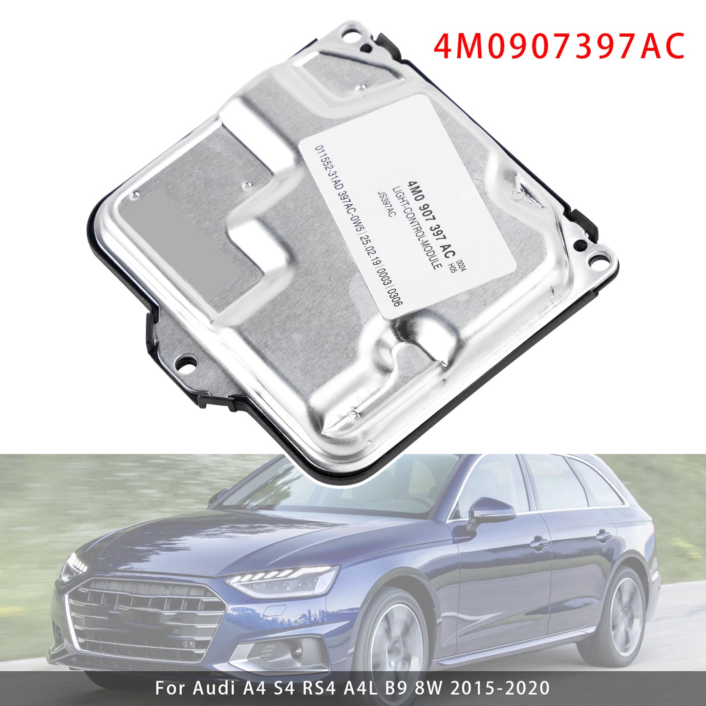 Headlight Control Module 2015-2020 AUDI A4 A5 RS5 S4 S5 4M0907397AC