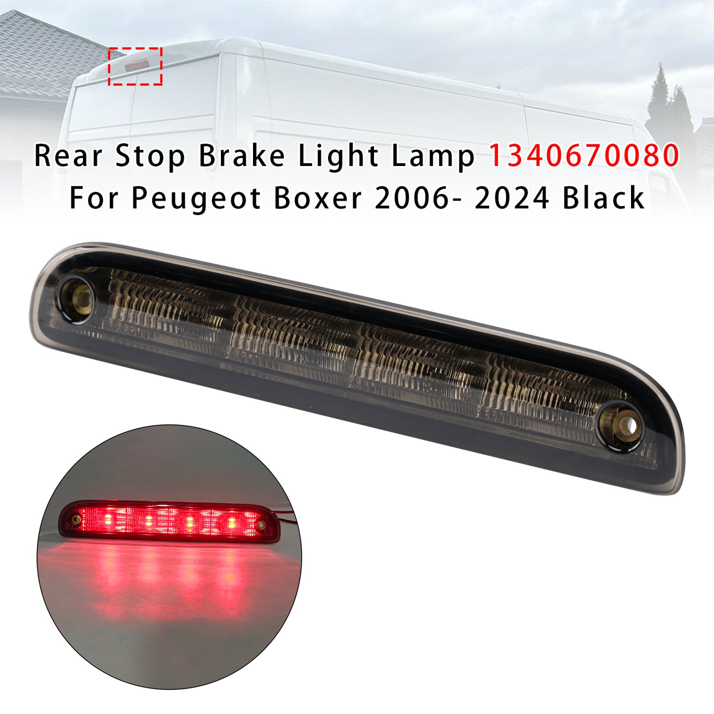 2007-2023 FIAT DUCATO 1340670080 Rear Stop Brake Light Lamp