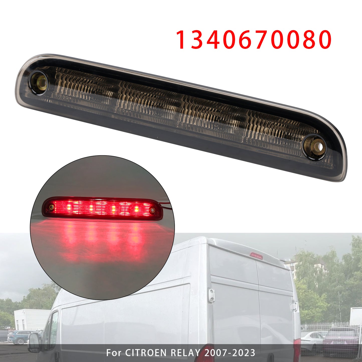 2007-2023 FIAT DUCATO 1340670080 Rear Stop Brake Light Lamp