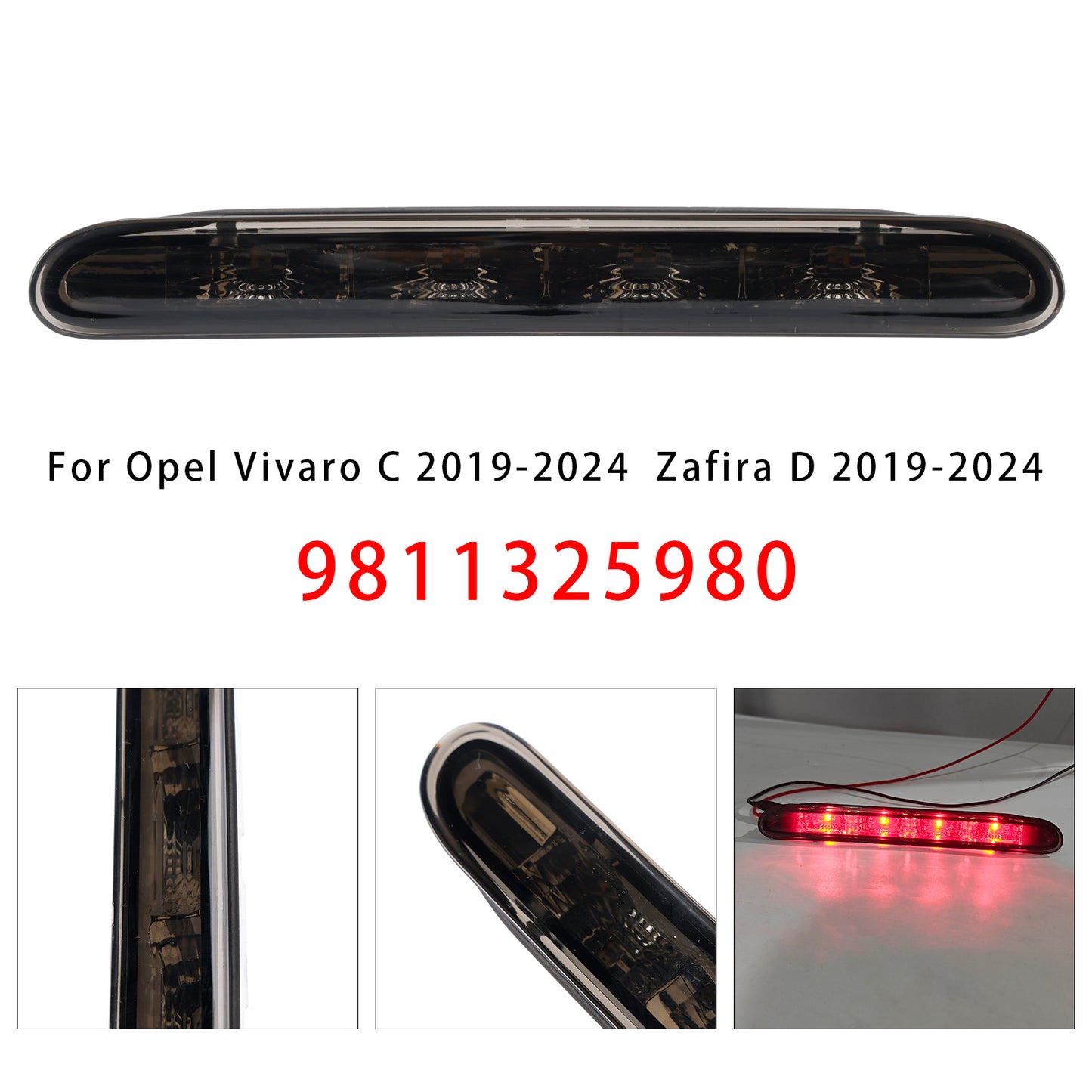 2016-2024 Peugeot Expert Iv Traveller 9811325980 LED Rear Stop Brake Light