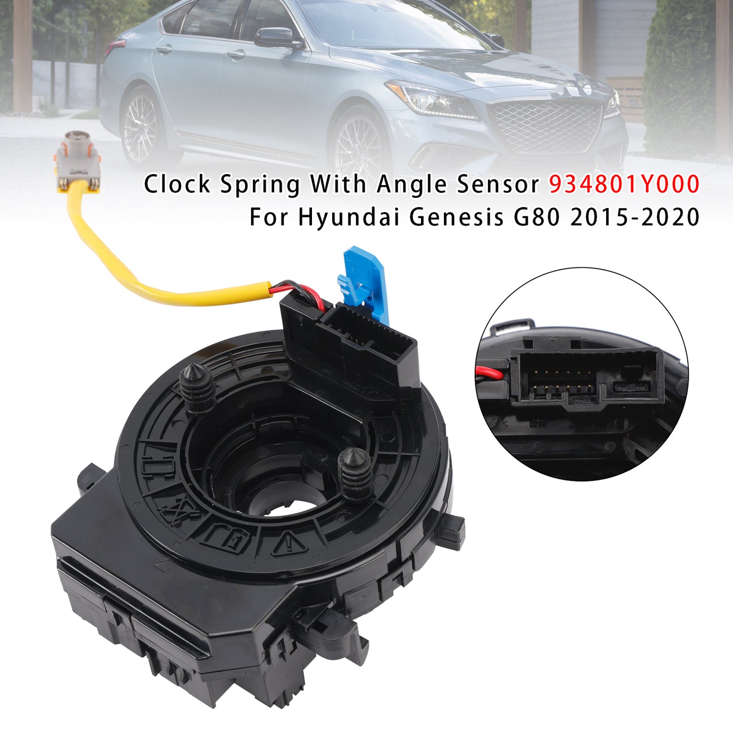 2015-2020 Hyundai Genesis G80 934801Y000 Clock Spring With Angle Sensor