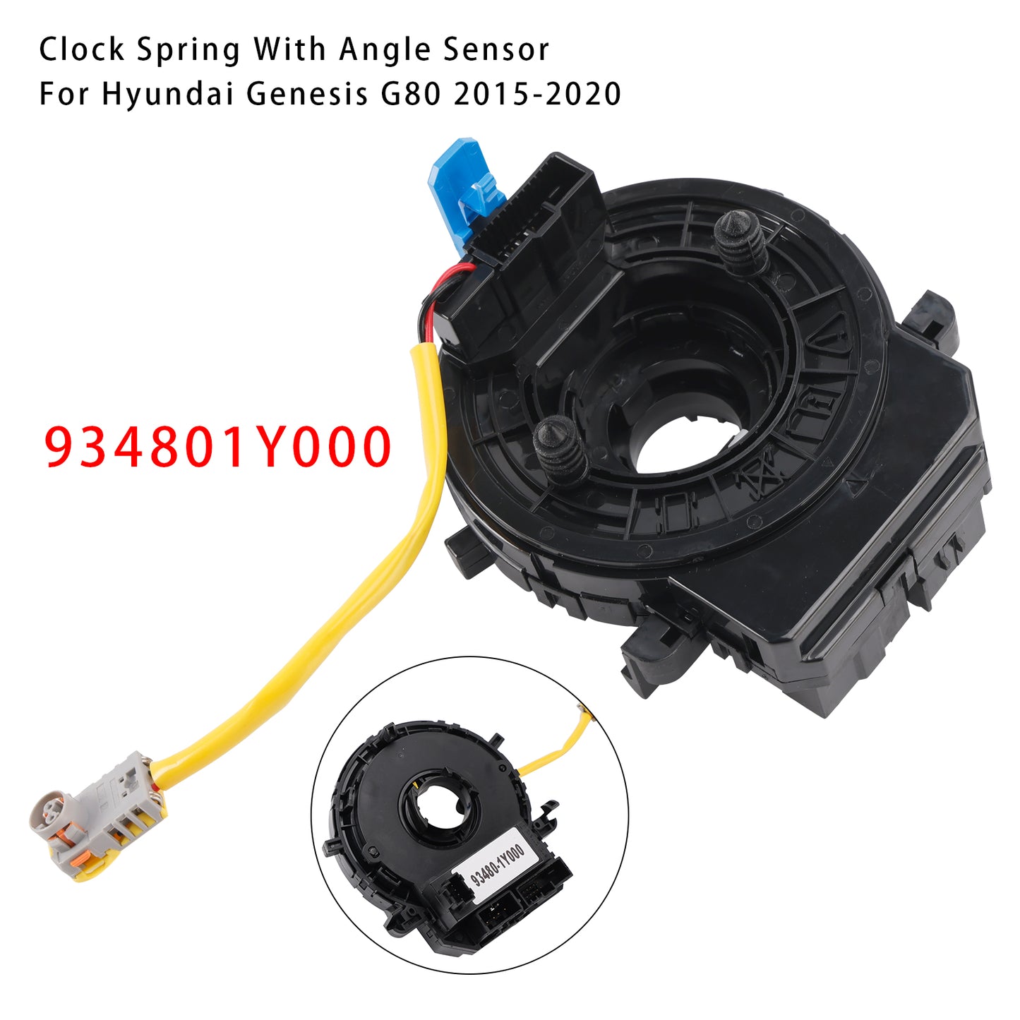 2015-2020 Hyundai Genesis G80 934801Y000 Clock Spring With Angle Sensor