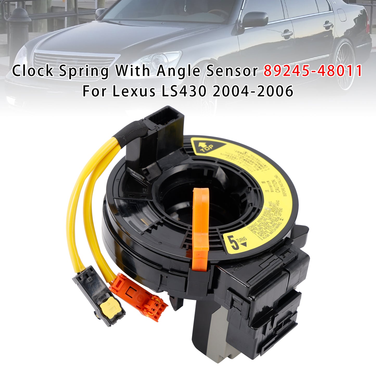 Clock Spring With Angle Sensor 2004-2006 Lexus LS430 89245-48011