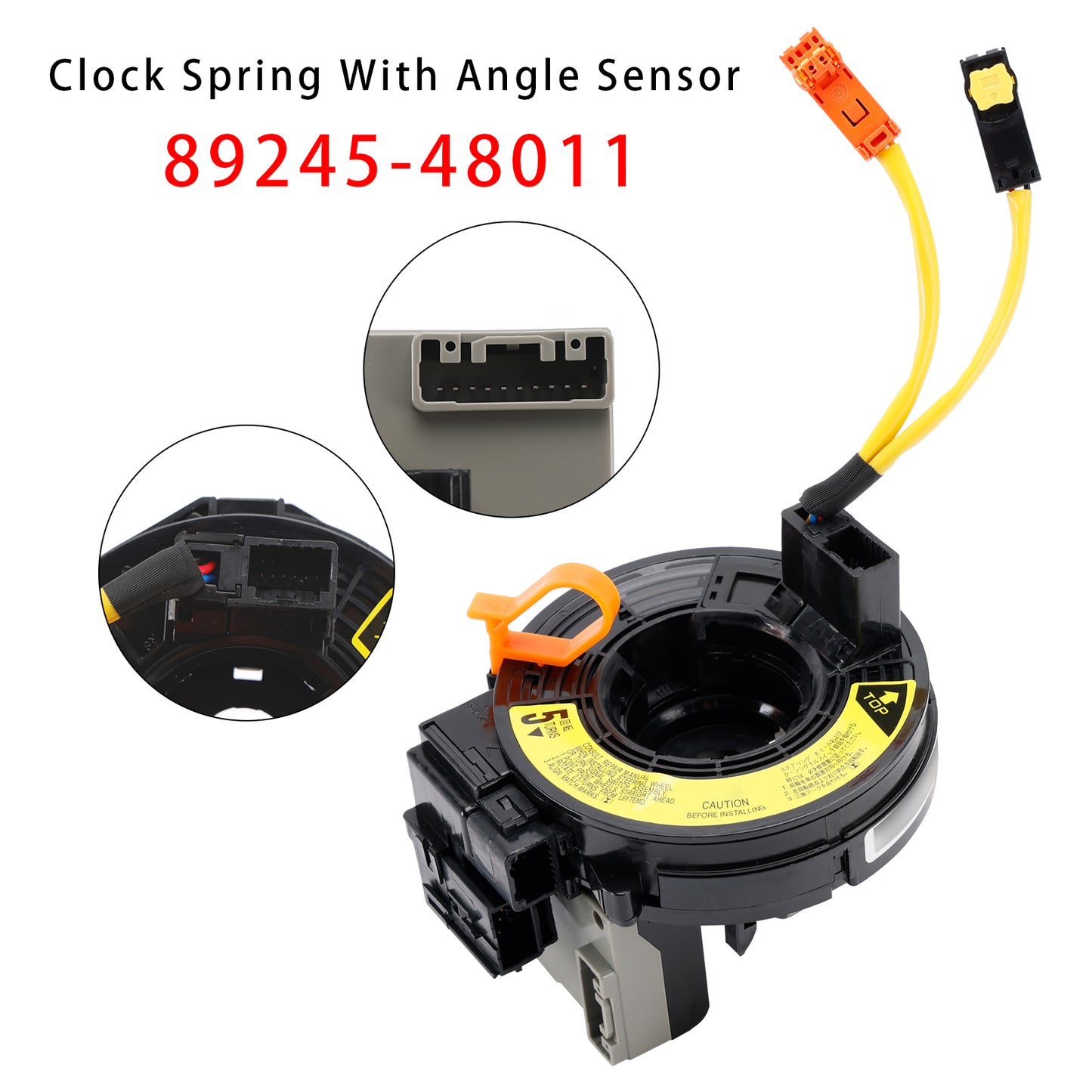 Clock Spring With Angle Sensor 2004-2006 Lexus LS430 89245-48011