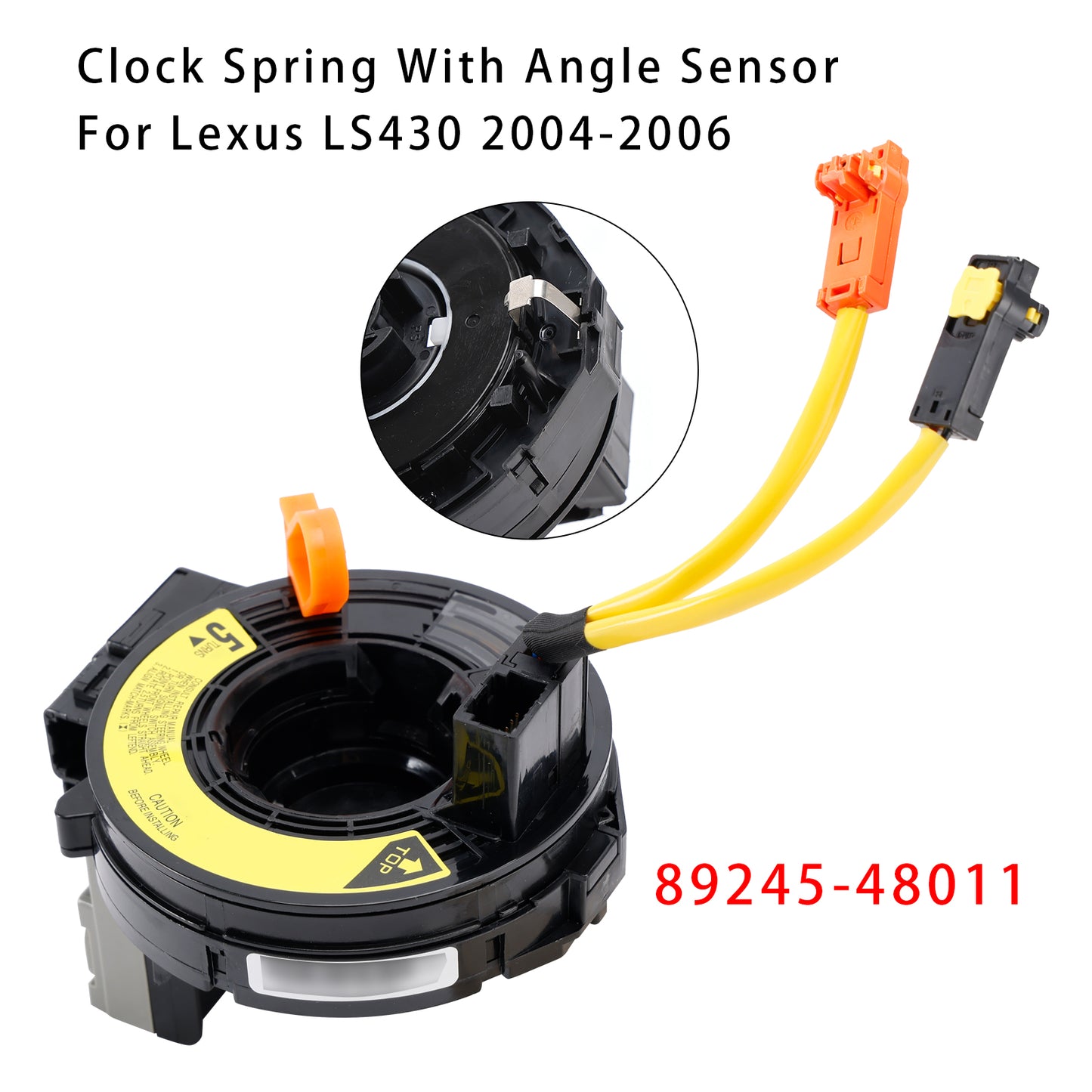 Clock Spring With Angle Sensor 2004-2006 Lexus LS430 89245-48011