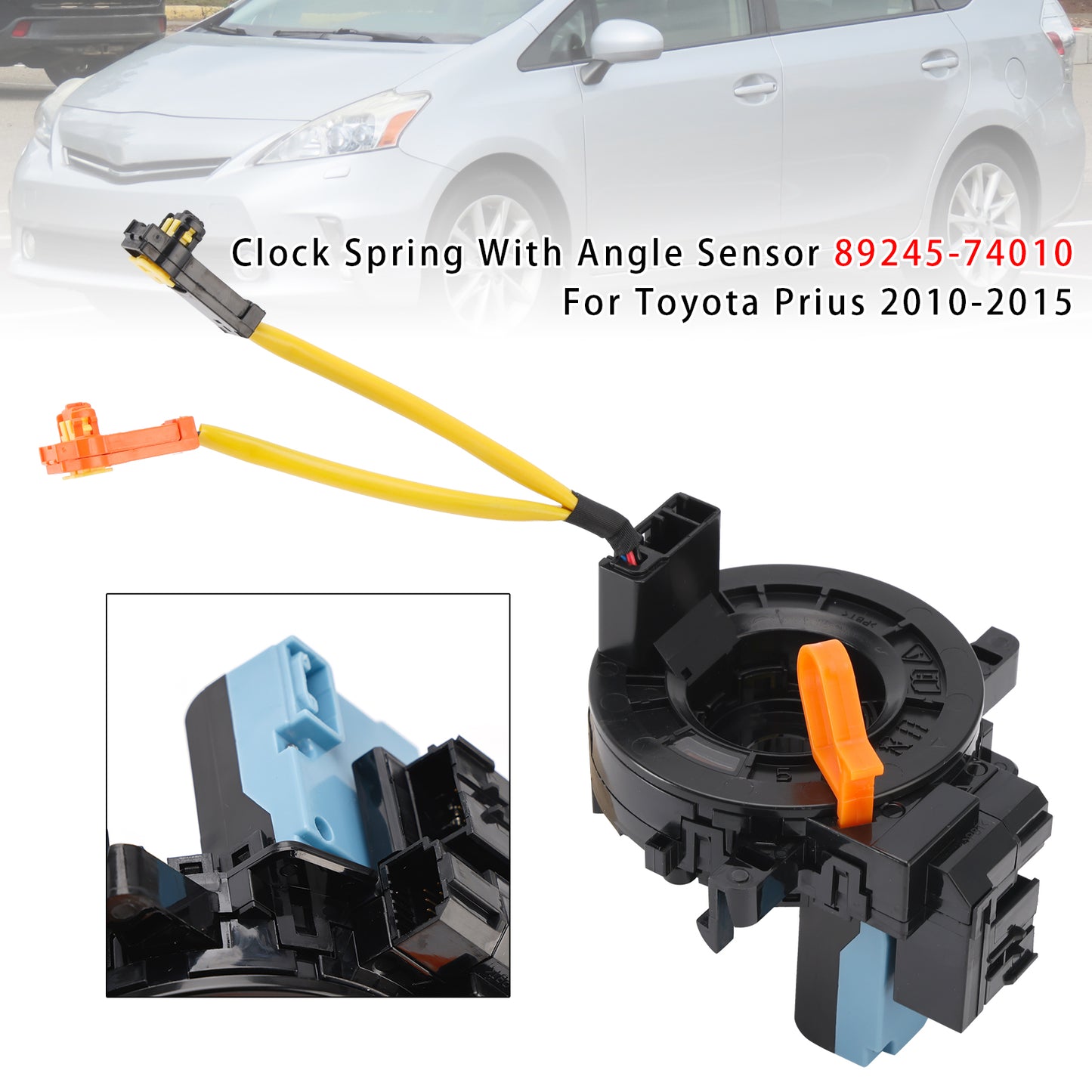Clock Spring With Angle Sensor 2010-2015 Toyota Prius 89245-74010