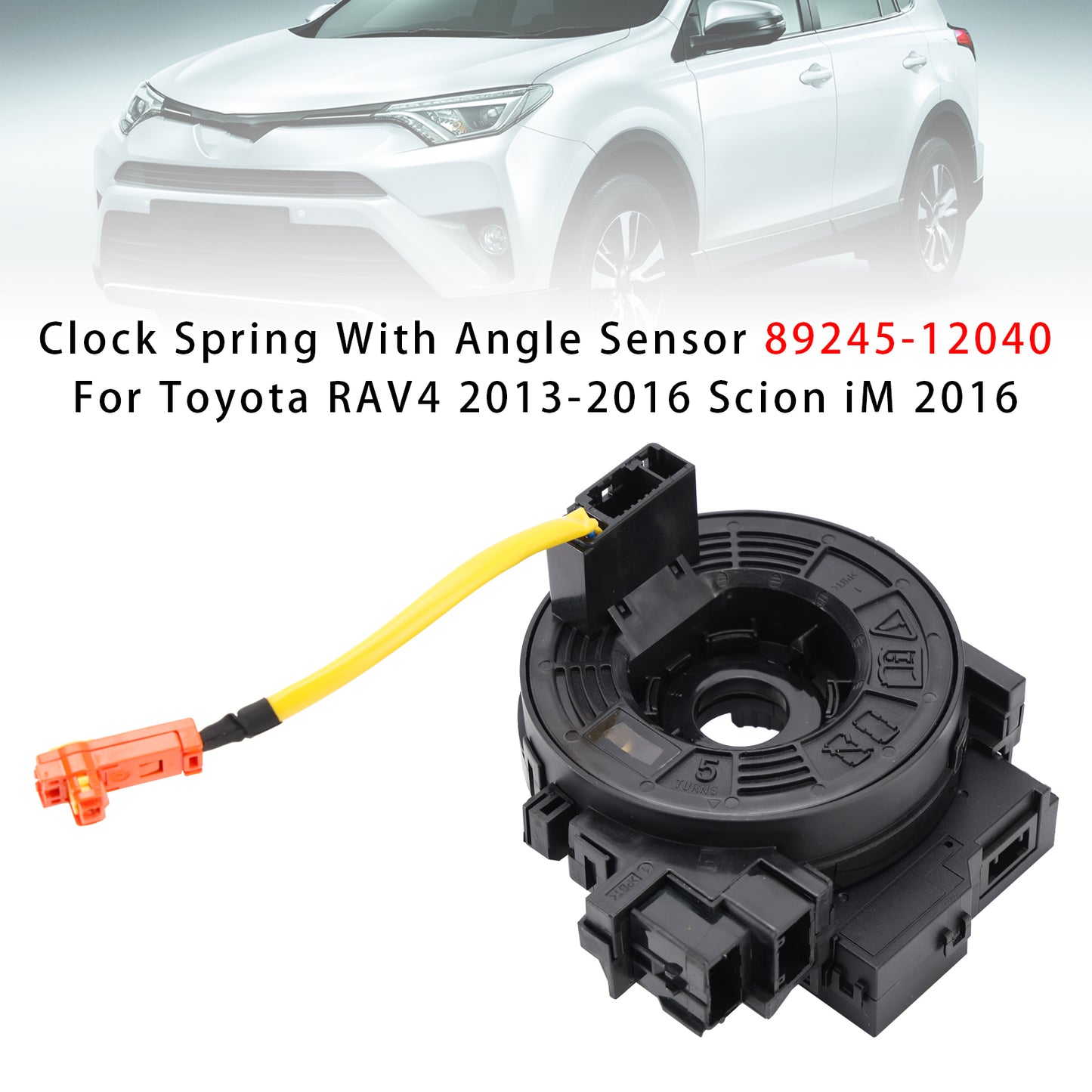 2016 Toyota Scion iM 89245-12040 Clock Spring With Angle Sensor