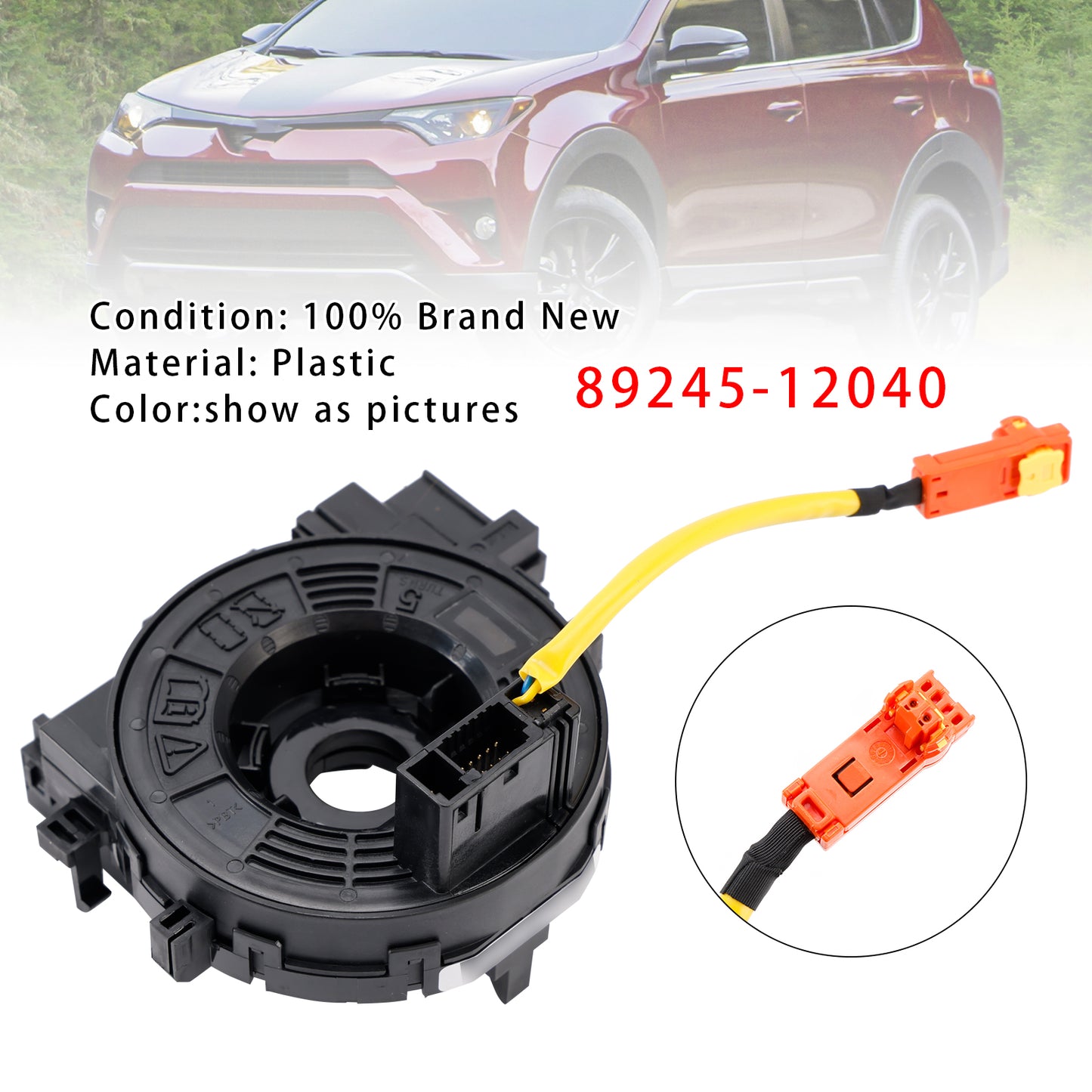 2016 Toyota Scion iM 89245-12040 Clock Spring With Angle Sensor