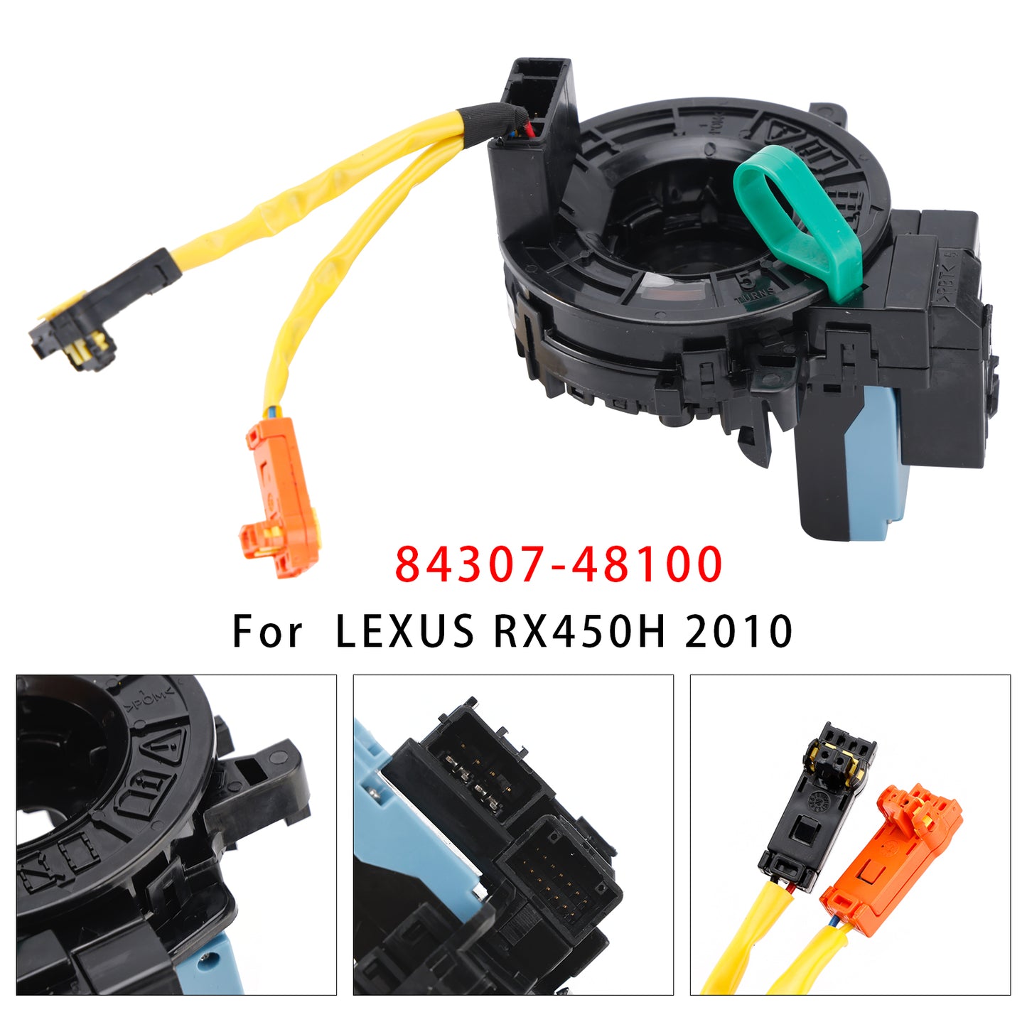 2011 LEXUS RX350 84307-48100 Clock Spring With Angle Sensor With Heated
