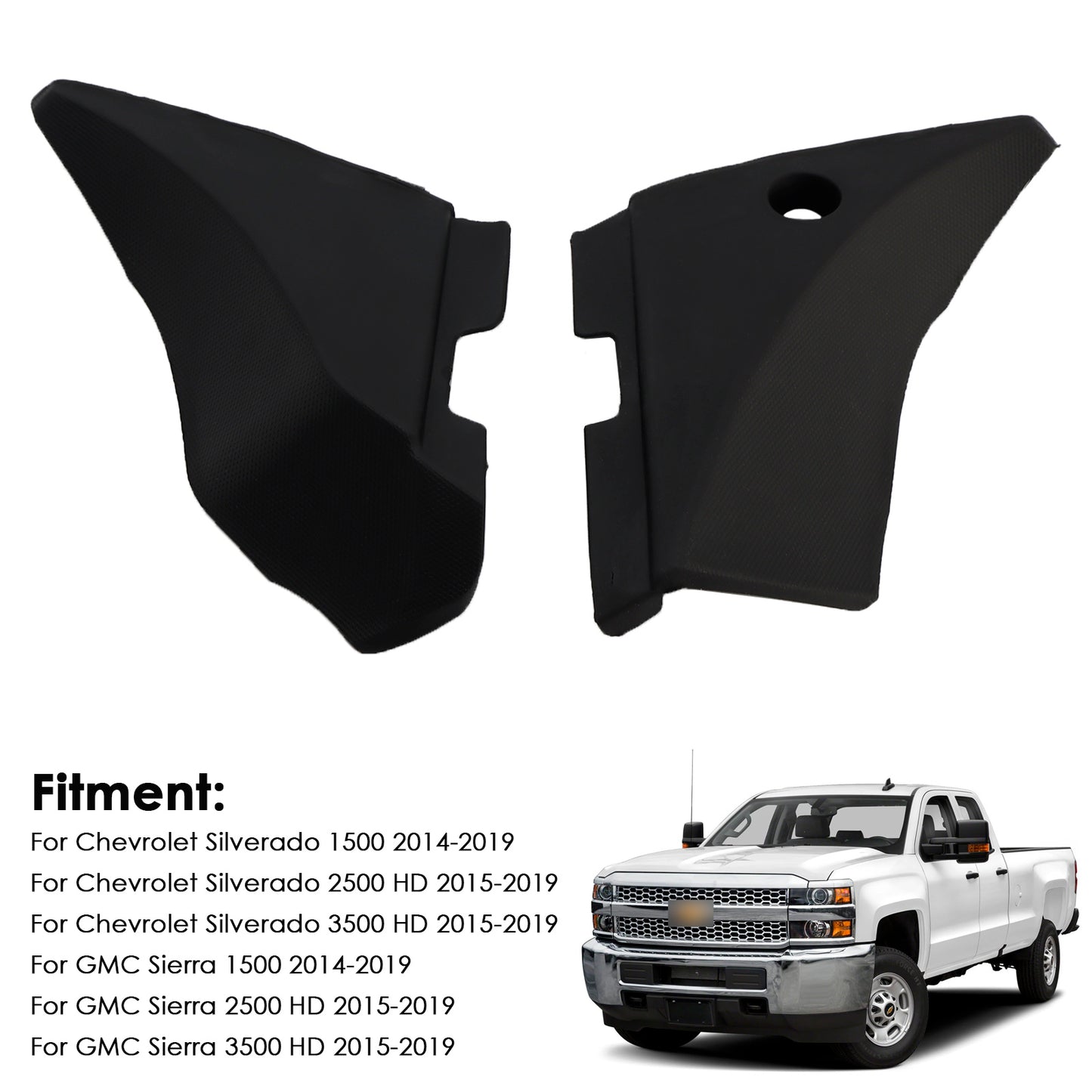 2015-2019 Chevrolet Silverado 2500 HD 23178017 Left&Right Windshield Cowl Vent Cover