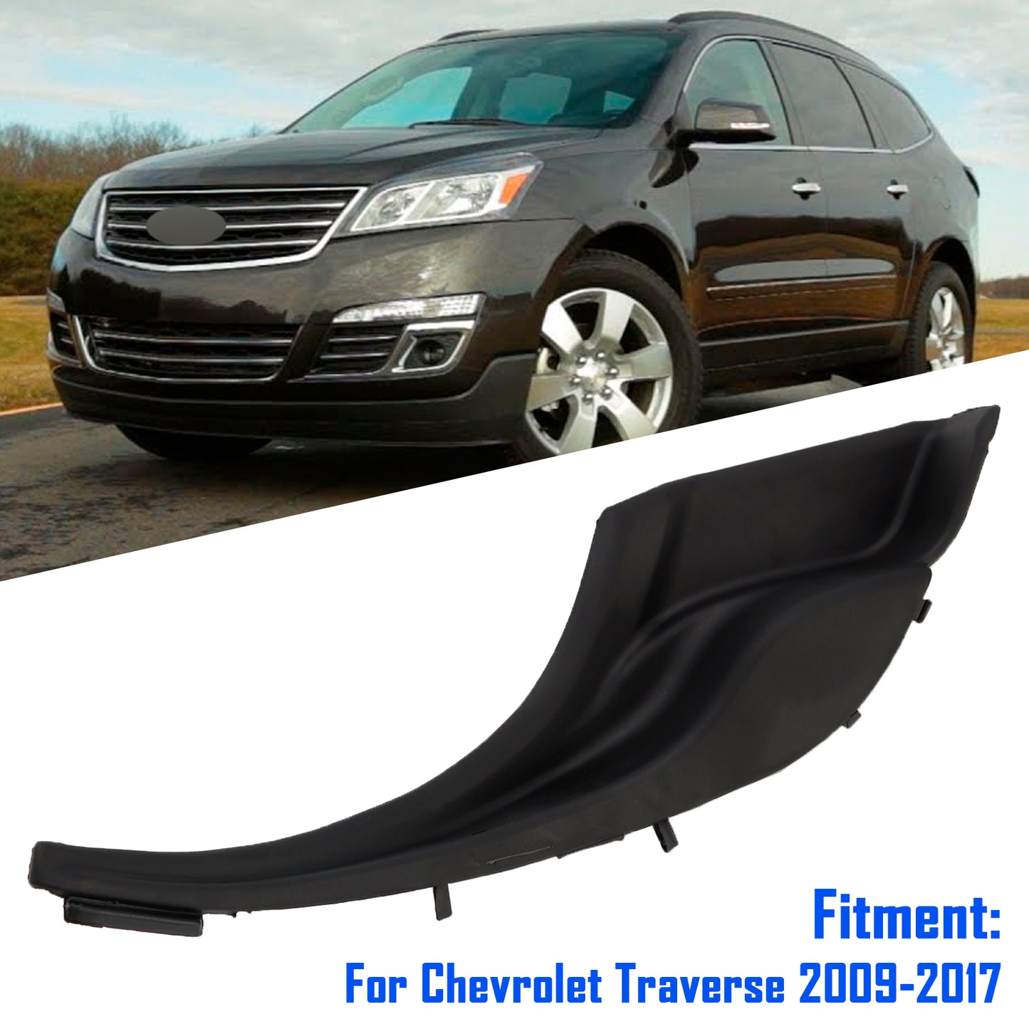 Passenger Side Air Inlet Grille Panel Extension 2009-2017 Chevrolet Traverse 22956656