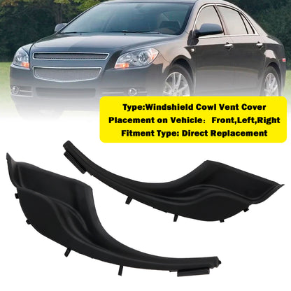 2009-2017 Chevrolet Traverse 22956656 22956657 2Pcs Air Inlet Grille Panel Extension