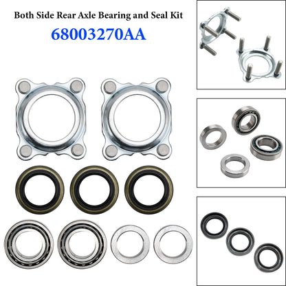 2007-2018 Jeep Wrangler JK 68003270AA Both Side Rear Axle Bearing and Seal Kit