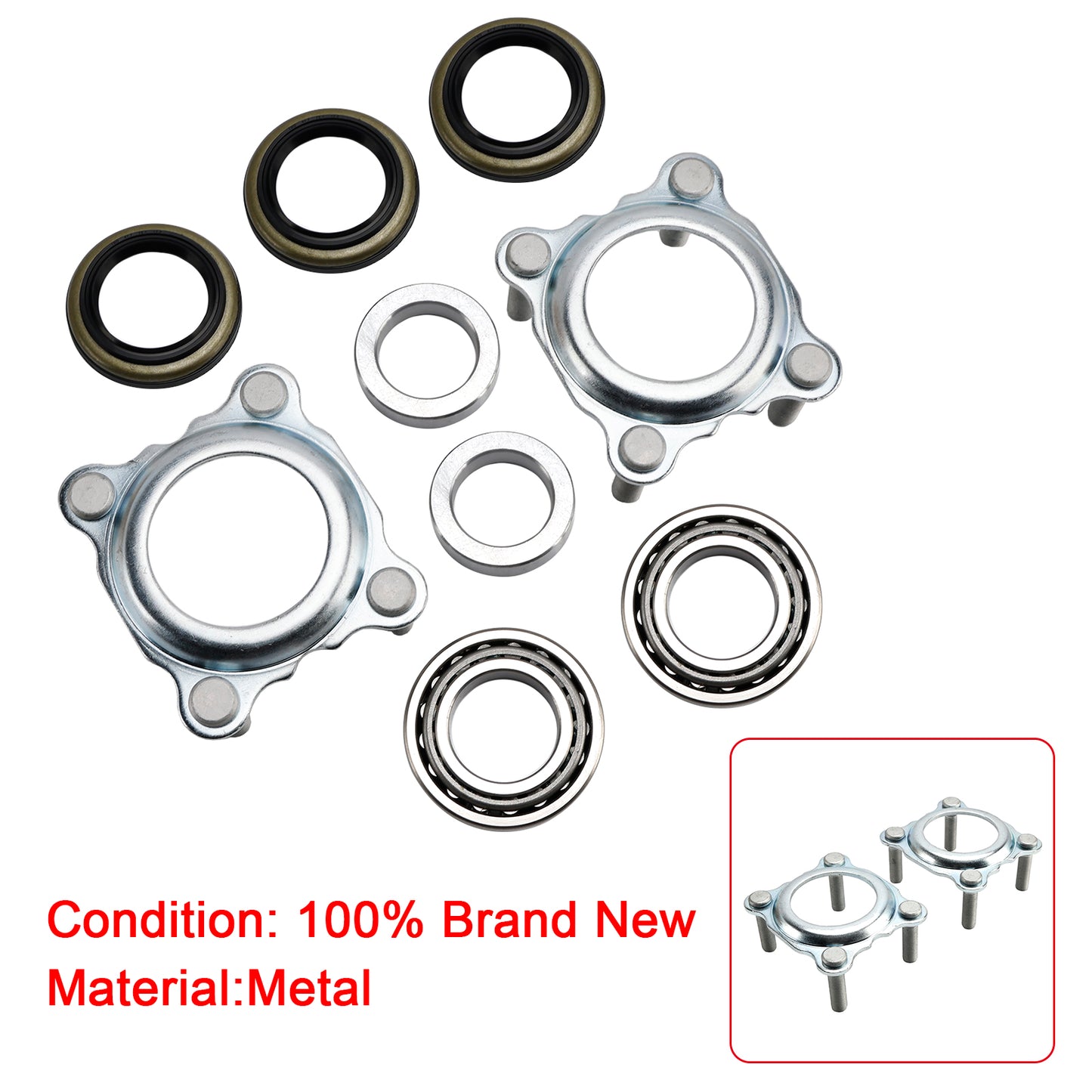 2007-2018 Jeep Wrangler JK 68003270AA Both Side Rear Axle Bearing and Seal Kit