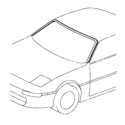 1990-1995 Toyota MR2 SW20 75533-17030 Front Windshield Outside Molding