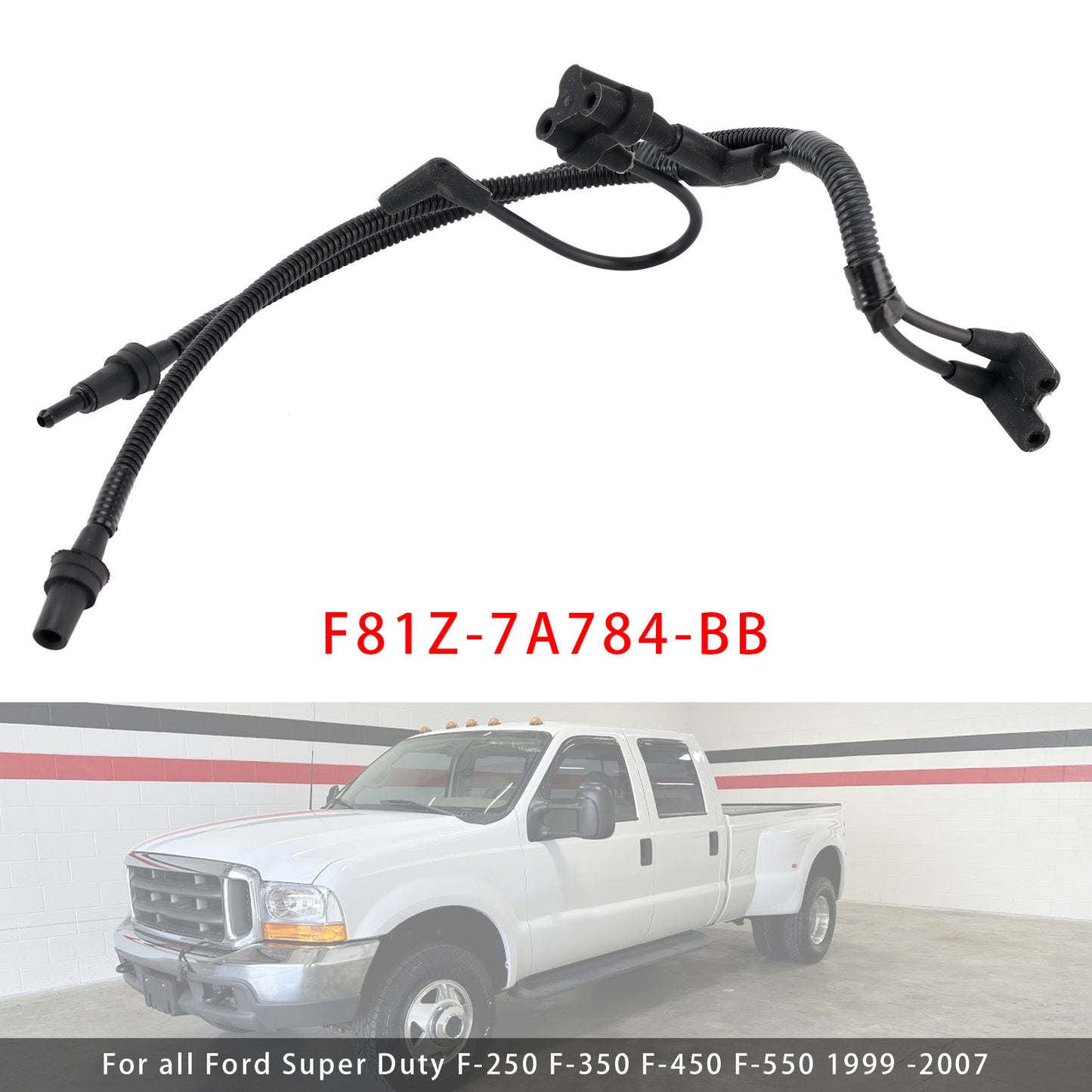 Vacuum Reservoir Tube 1999-2007 Ford F-250 F-350 Super Duty F81Z-7A784-BB