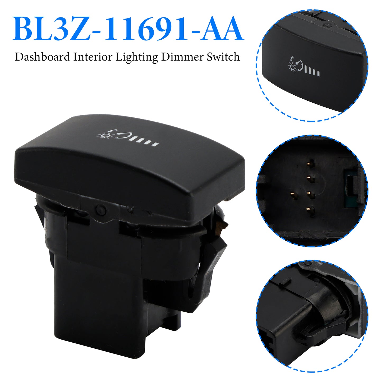 2011-2014 Ford F-150 BL3Z-11691-AA Dashboard Interior Lighting Dimmer Switch