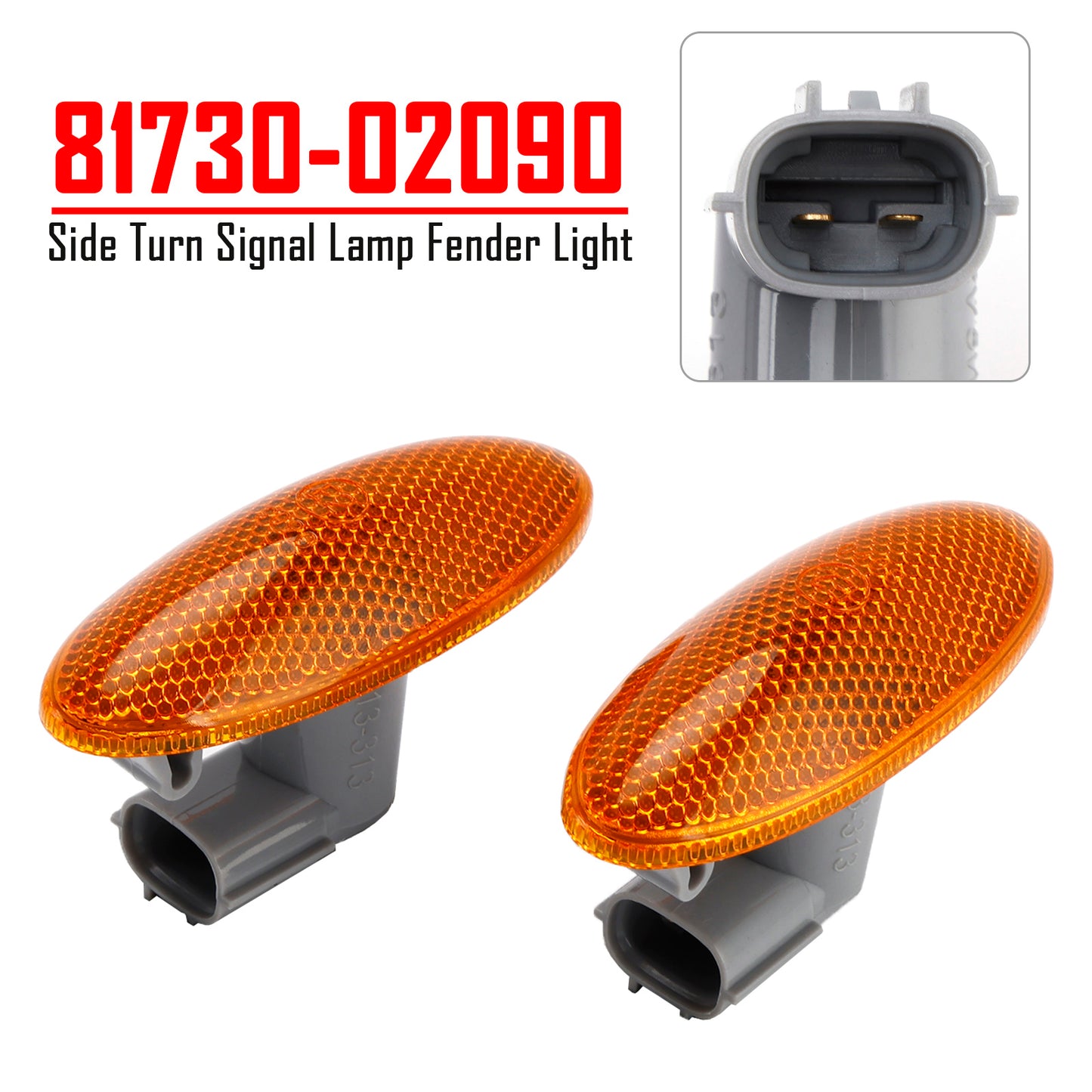 Toyota Corolla Camry Yaris 81730-02090 Side Turn Signal Lamp Fender Light