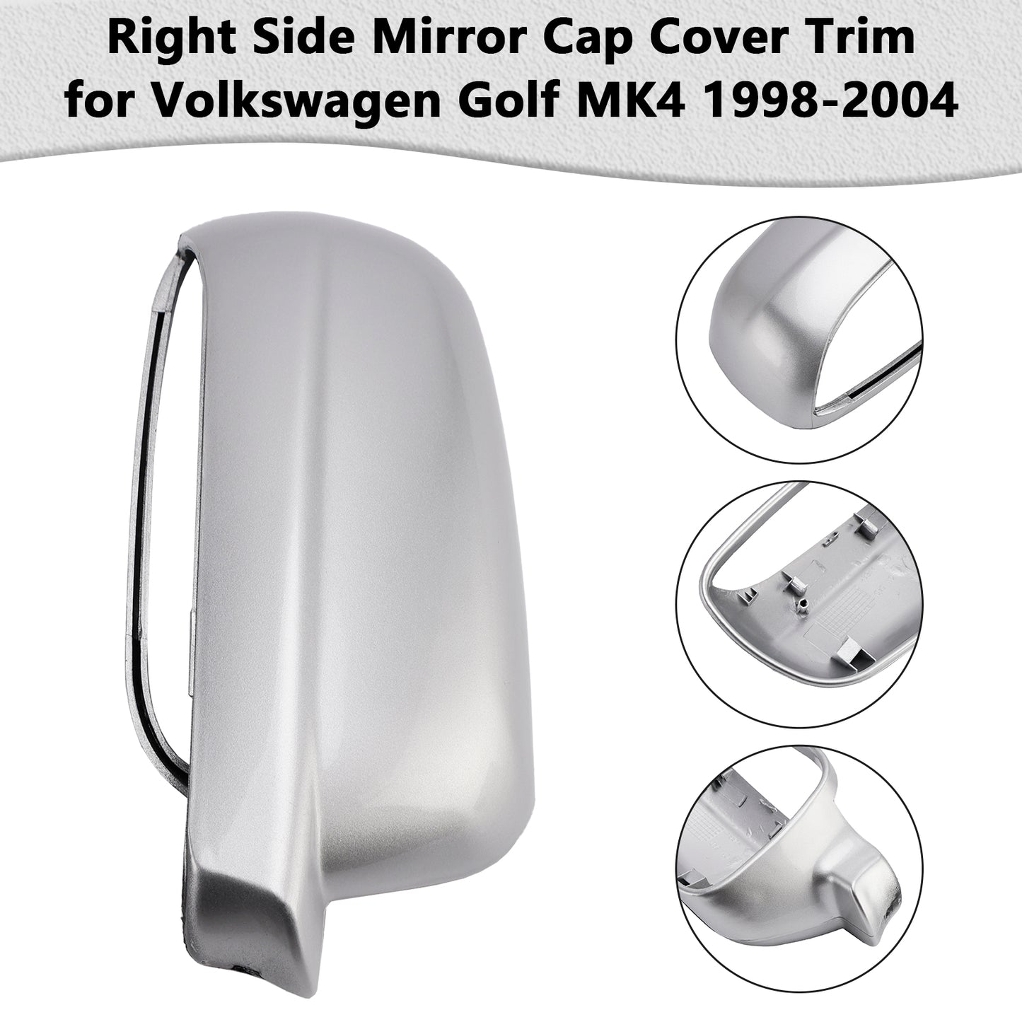 Right Side Mirror Cap Cover Trim 1998-2004 Volkswagen Golf MK4