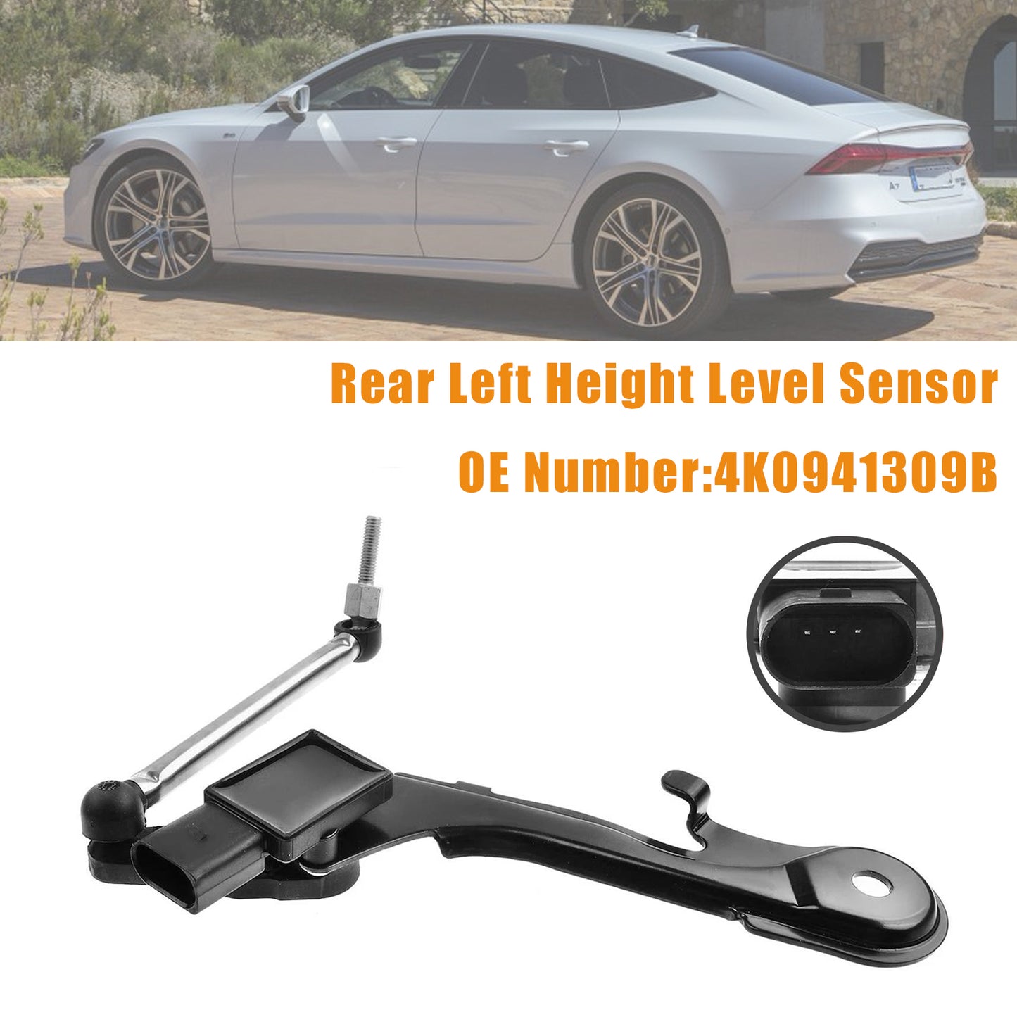 Audi A6 C8 A7 Sportback Q5 SQ5 Quattro 4K0941309B Rear Left Height Level Sensor