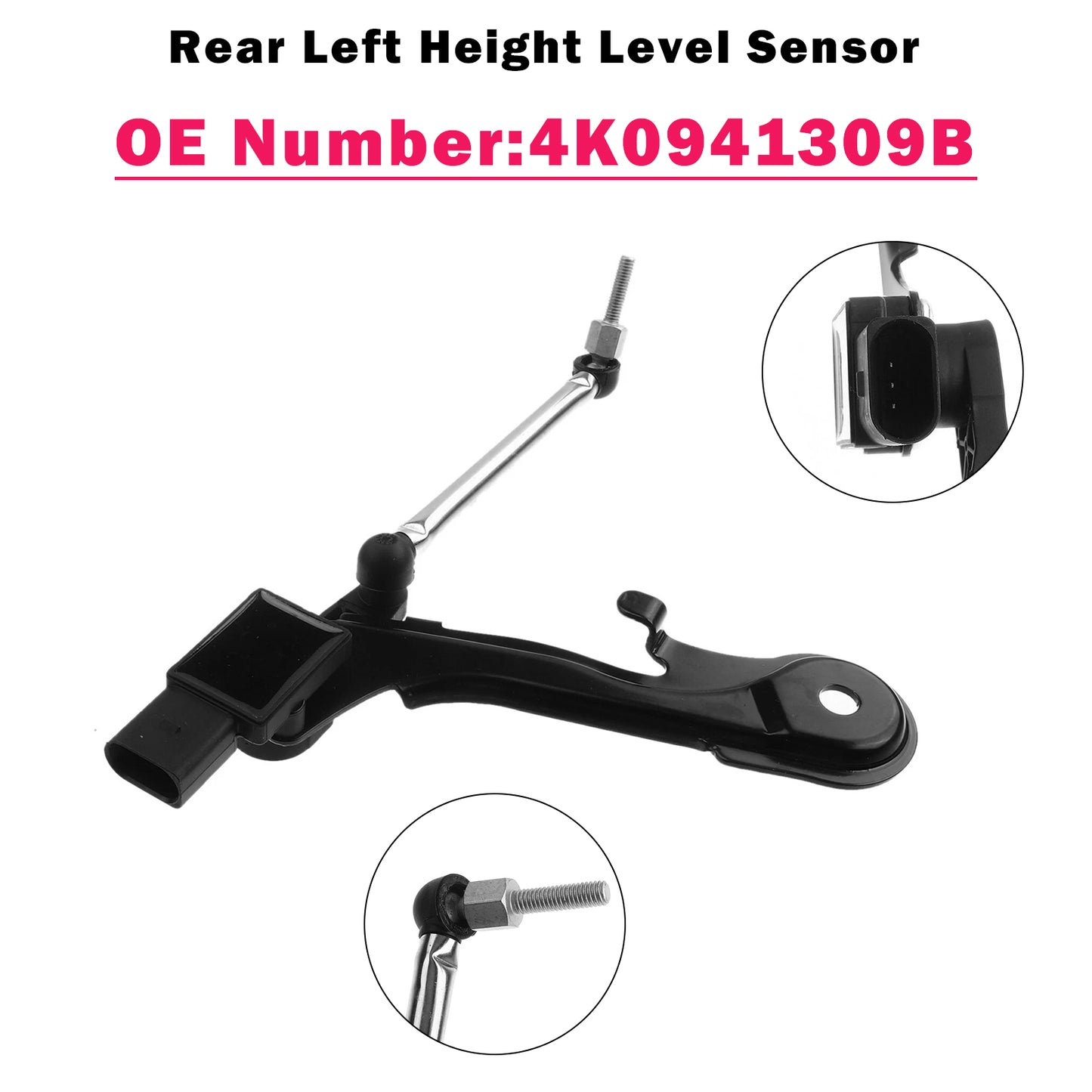 Audi A6 C8 A7 Sportback Q5 SQ5 Quattro 4K0941309B Rear Left Height Level Sensor