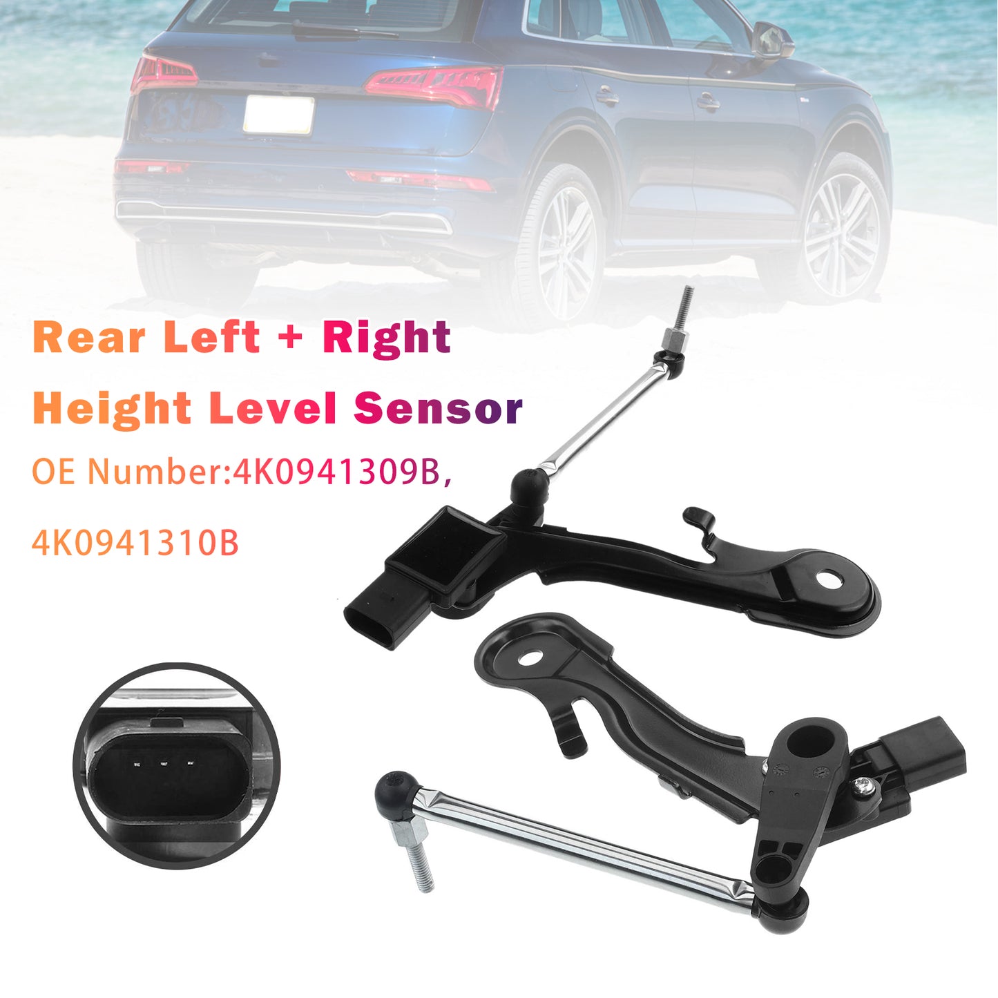 2018-2020 Audi Q5 Rear Left + Right Height Level Sensor