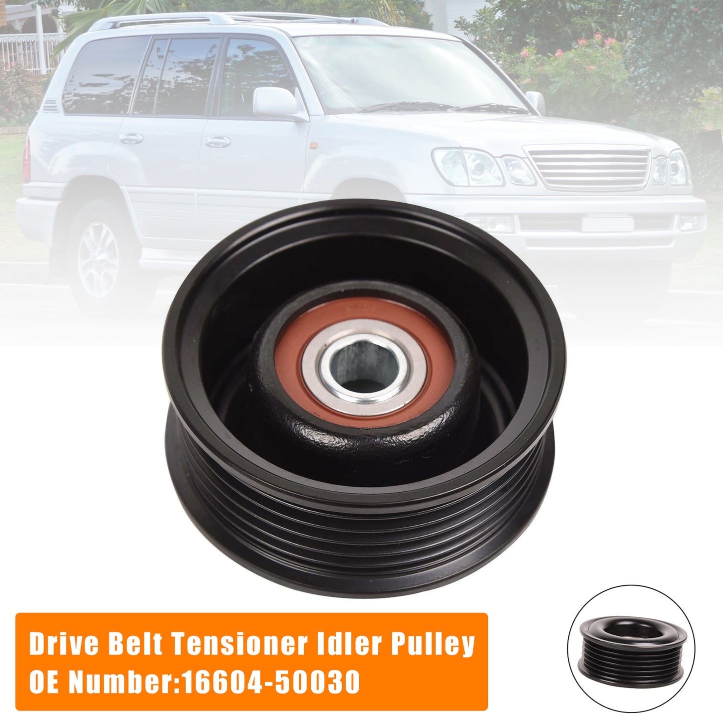 2003-2009 Lexus GX470 Base Sport Utility 4-Door 16604-50030 Drive Belt Tensioner Idler Pulley