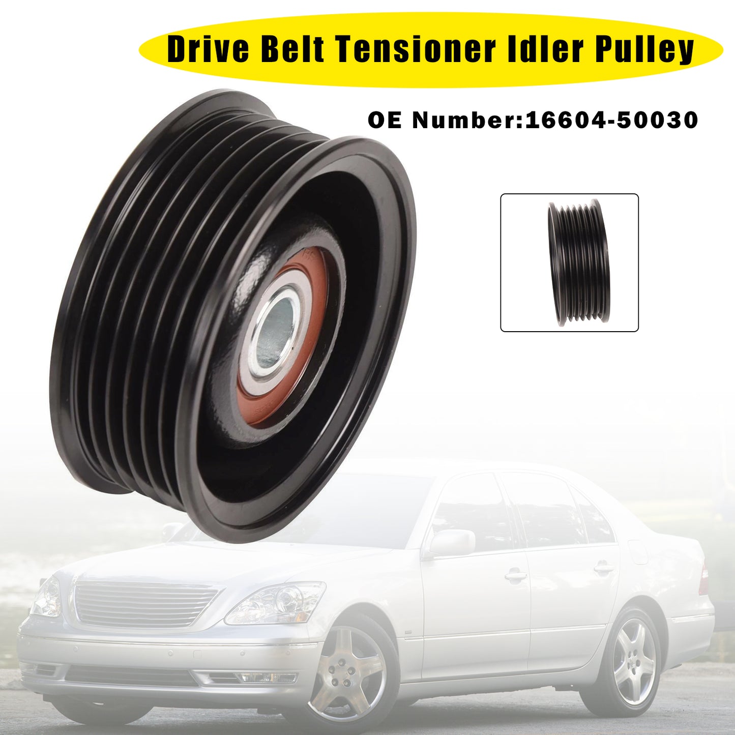2003-2009 Lexus GX470 Base Sport Utility 4-Door 16604-50030 Drive Belt Tensioner Idler Pulley