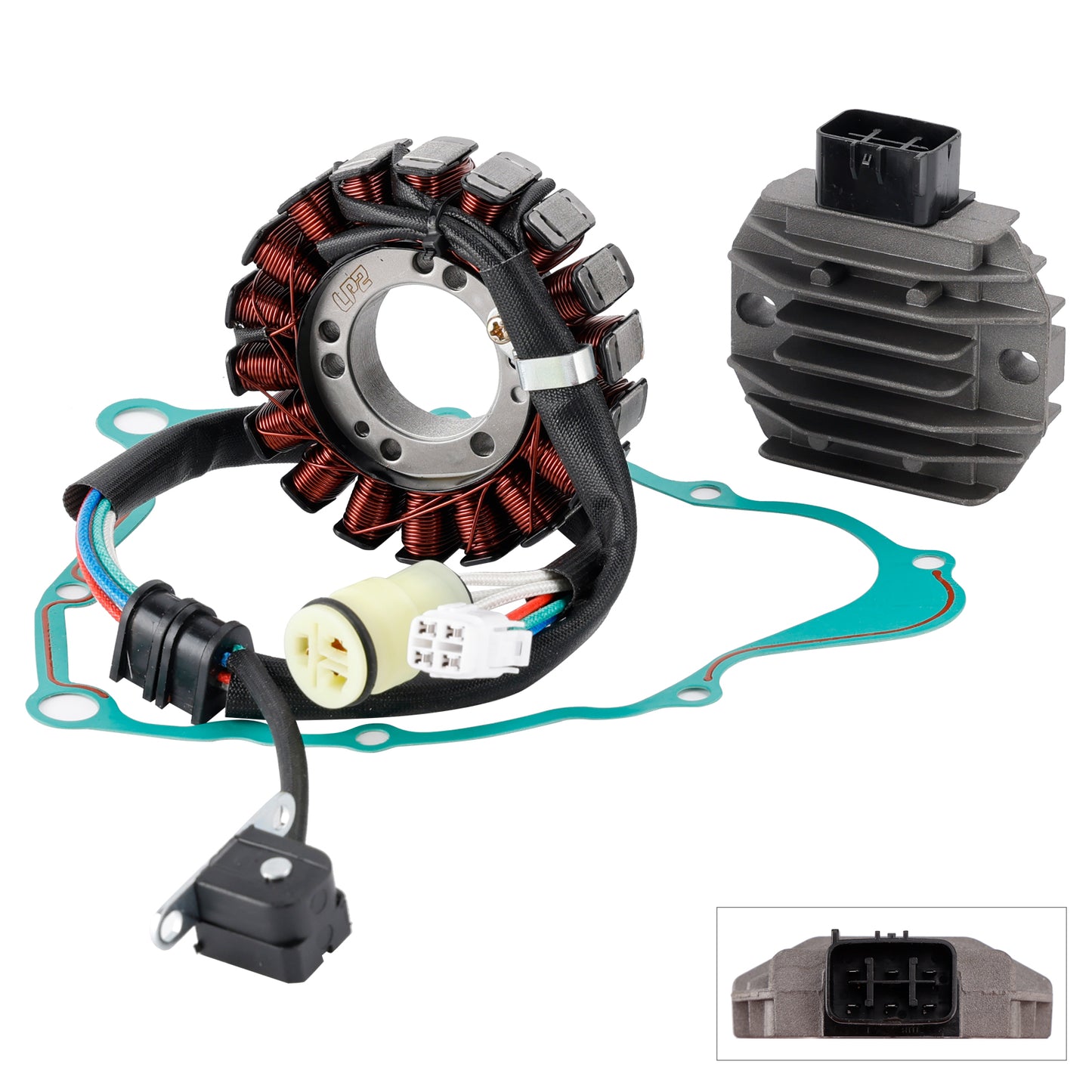 2007-2011 Yamaha YFM250B Big Bear 250 2WD 4XE-81410-00 Stator & Regulator Gasket