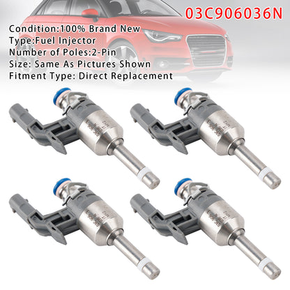 2010-2015 VW Touran 1T3 1.4 TSI 03C906036N 4Pcs Fuel Injector