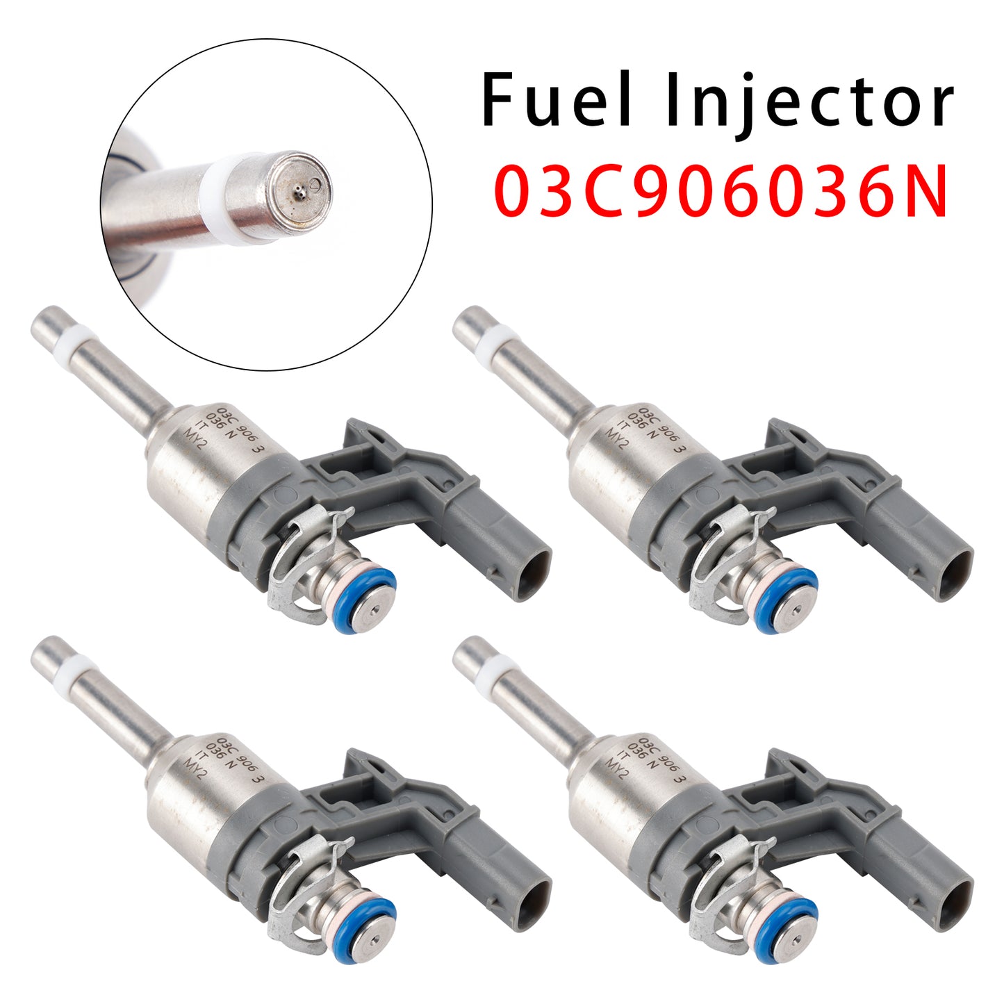2010-2015 VW Touran 1T3 1.4 TSI 03C906036N 4Pcs Fuel Injector