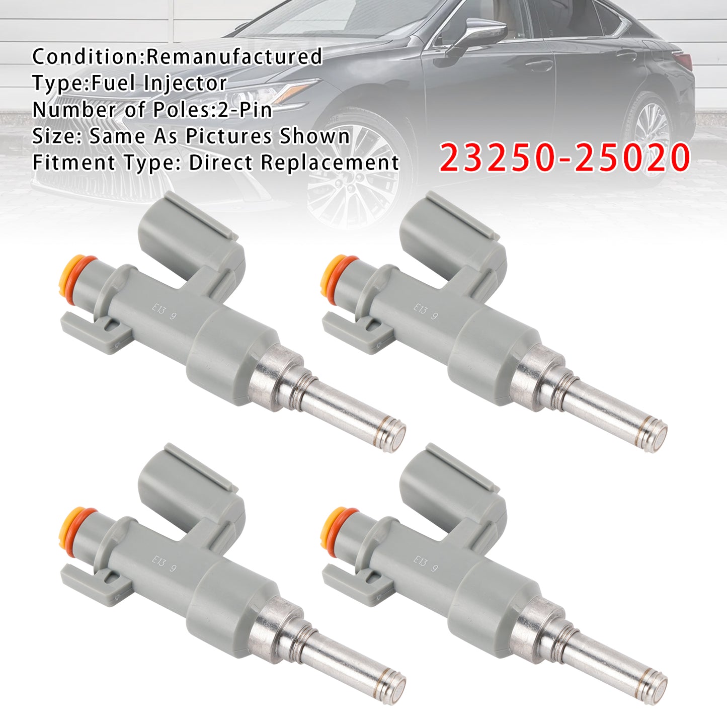 Toyota RAV4 Camry Highlander Lexus NX RX 2.5L 23250-25020 4Pcs Fuel Injector